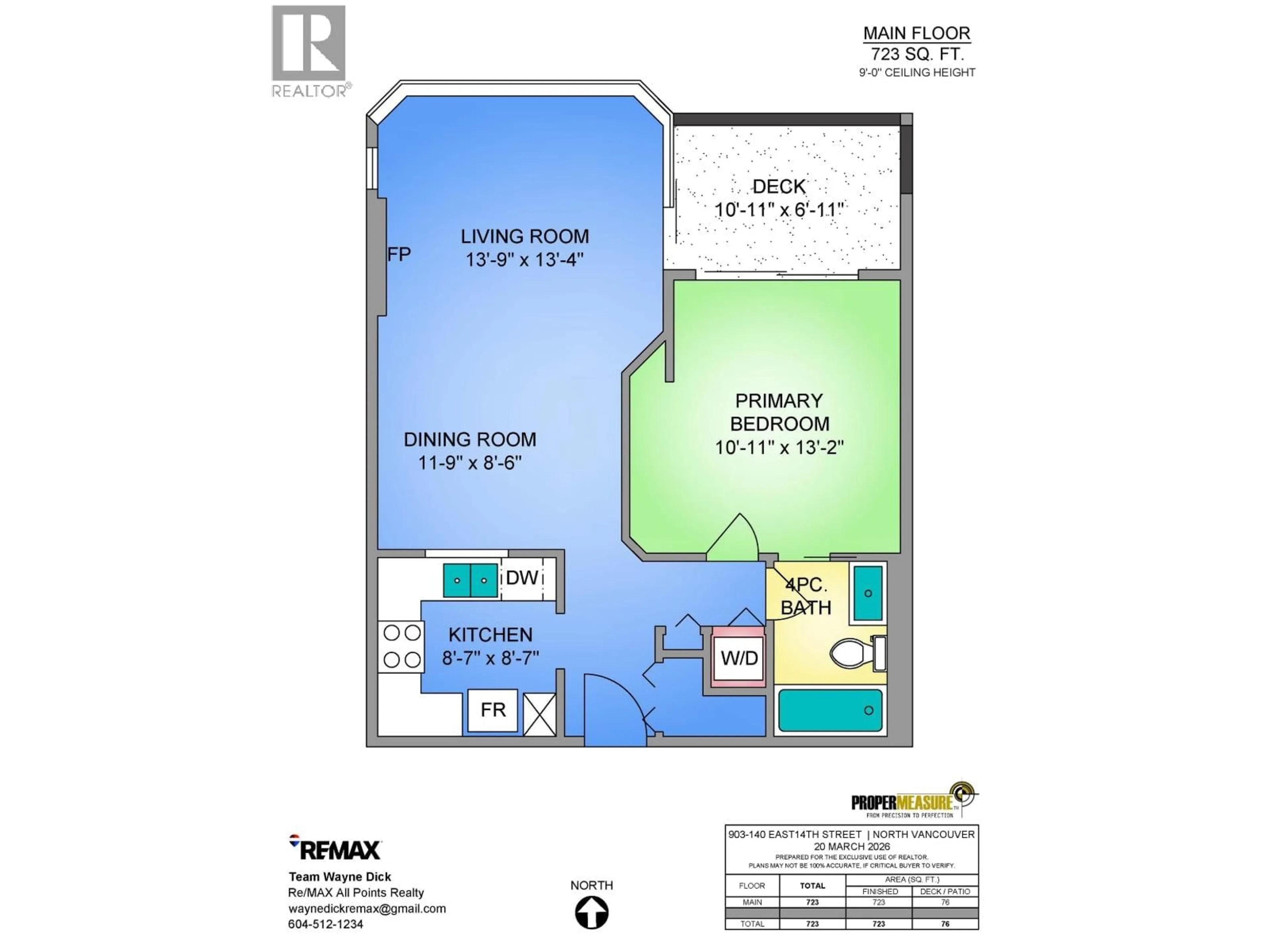 Floor plan for 903 - 140 14TH STREET, North Vancouver British Columbia V7L2N3