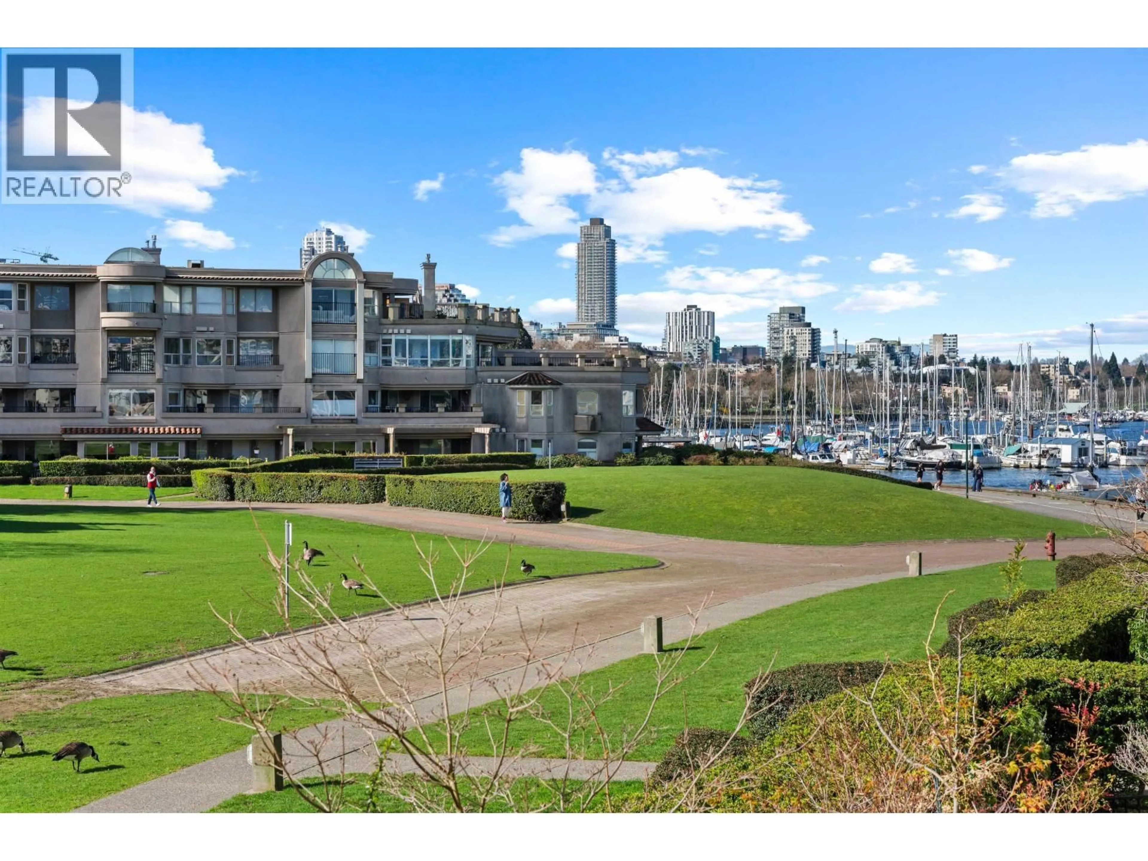 A pic from outside/outdoor area/front of a property/back of a property/a pic from drone, water/lake/river/ocean view for 210 - 1859 SPYGLASS PLACE, Vancouver British Columbia V5Z4K6