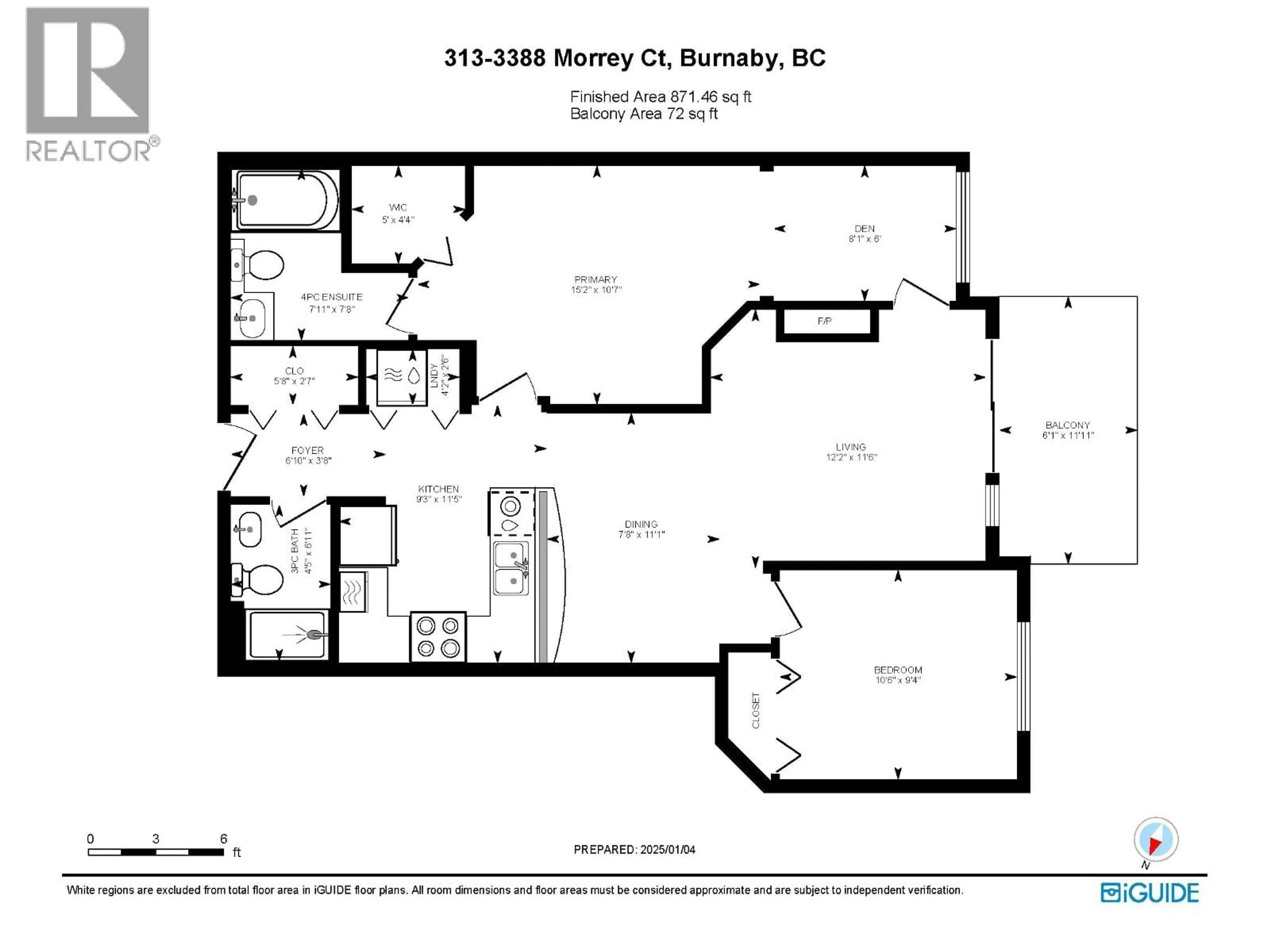 Floor plan for 313 - 3388 MORREY COURT, Burnaby British Columbia V3J7Y5