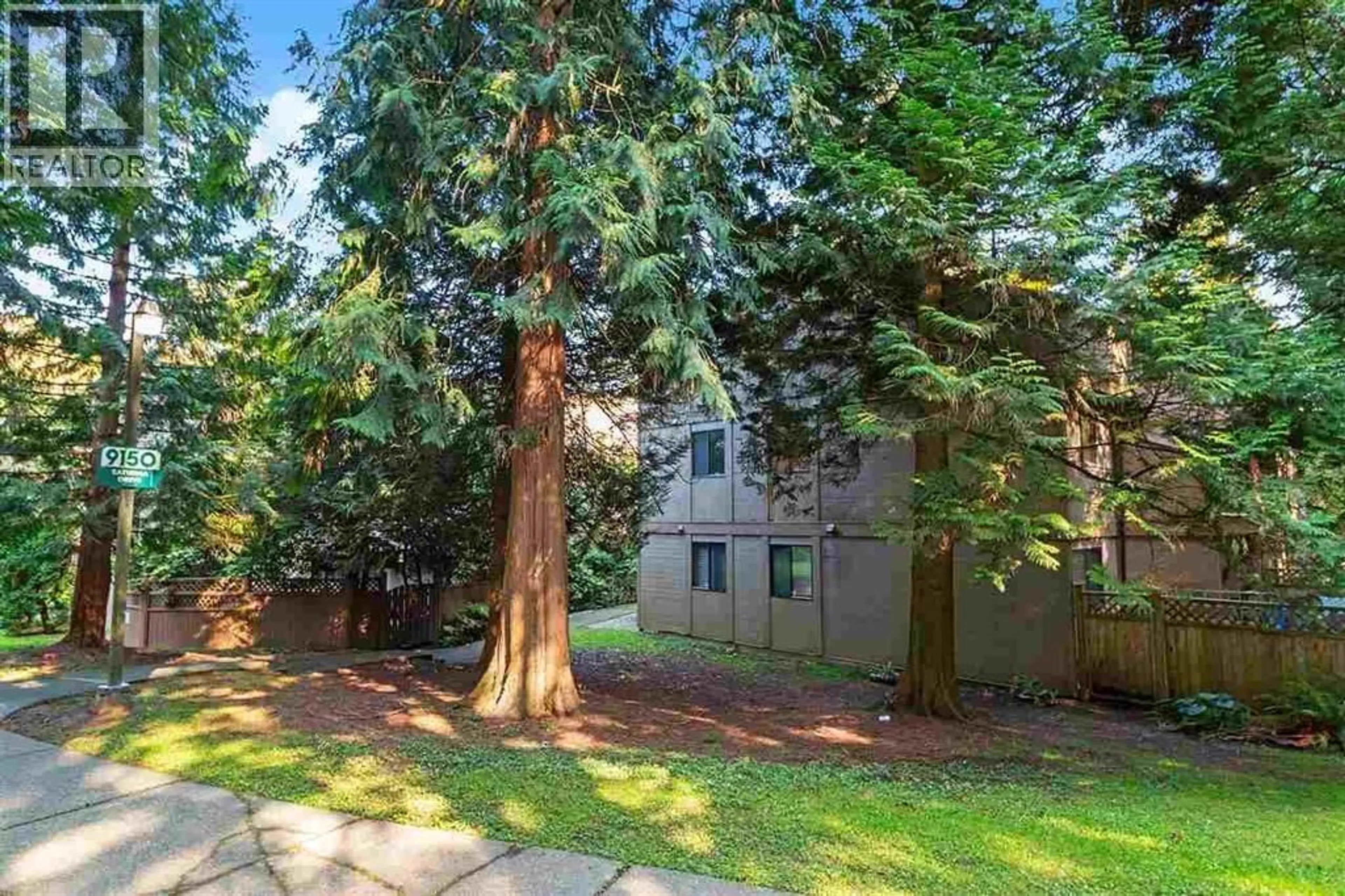 Patio, forest/trees view for 303 - 9150 SATURNA DRIVE, Burnaby British Columbia V3J7K2