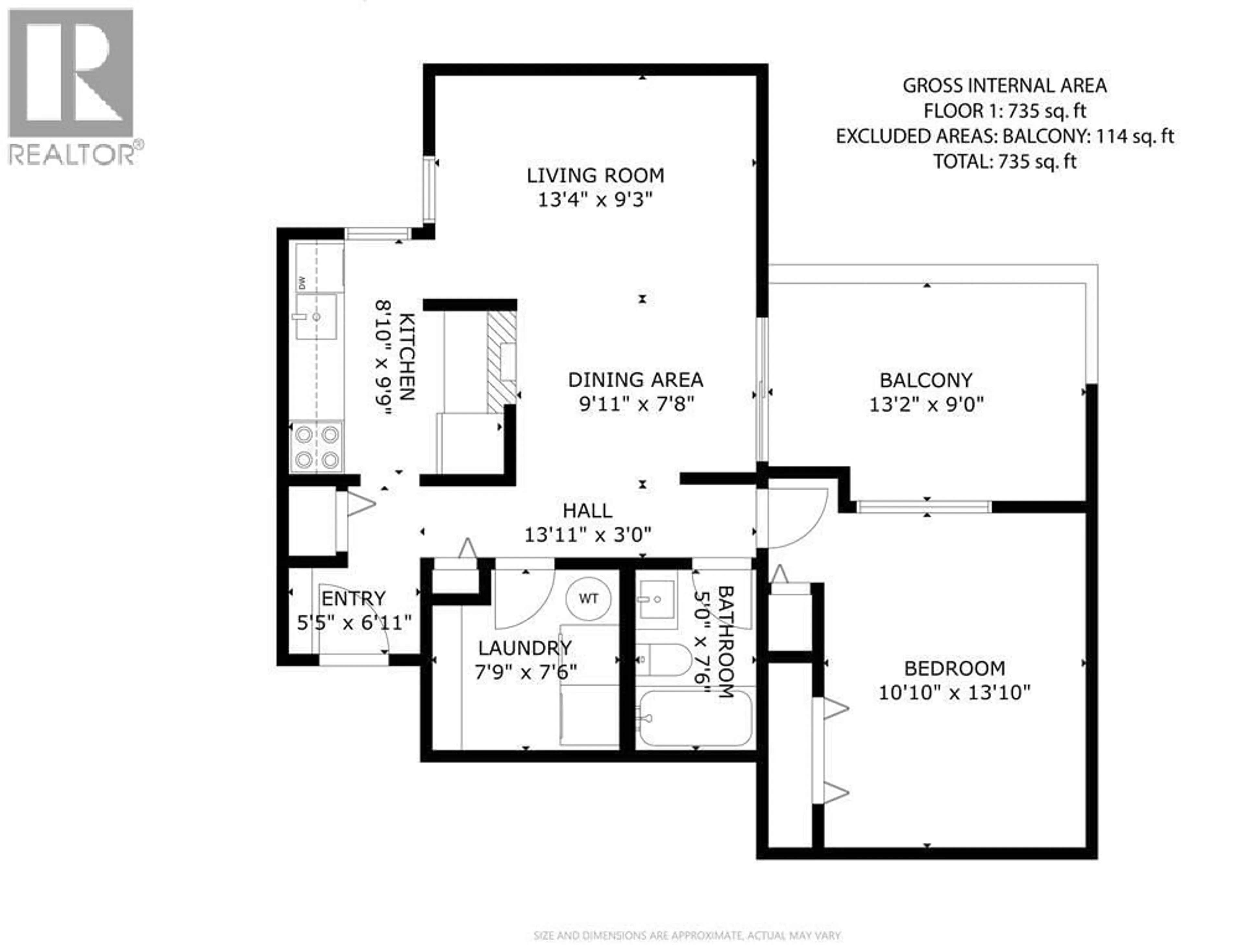 Floor plan for 303 - 9150 SATURNA DRIVE, Burnaby British Columbia V3J7K2