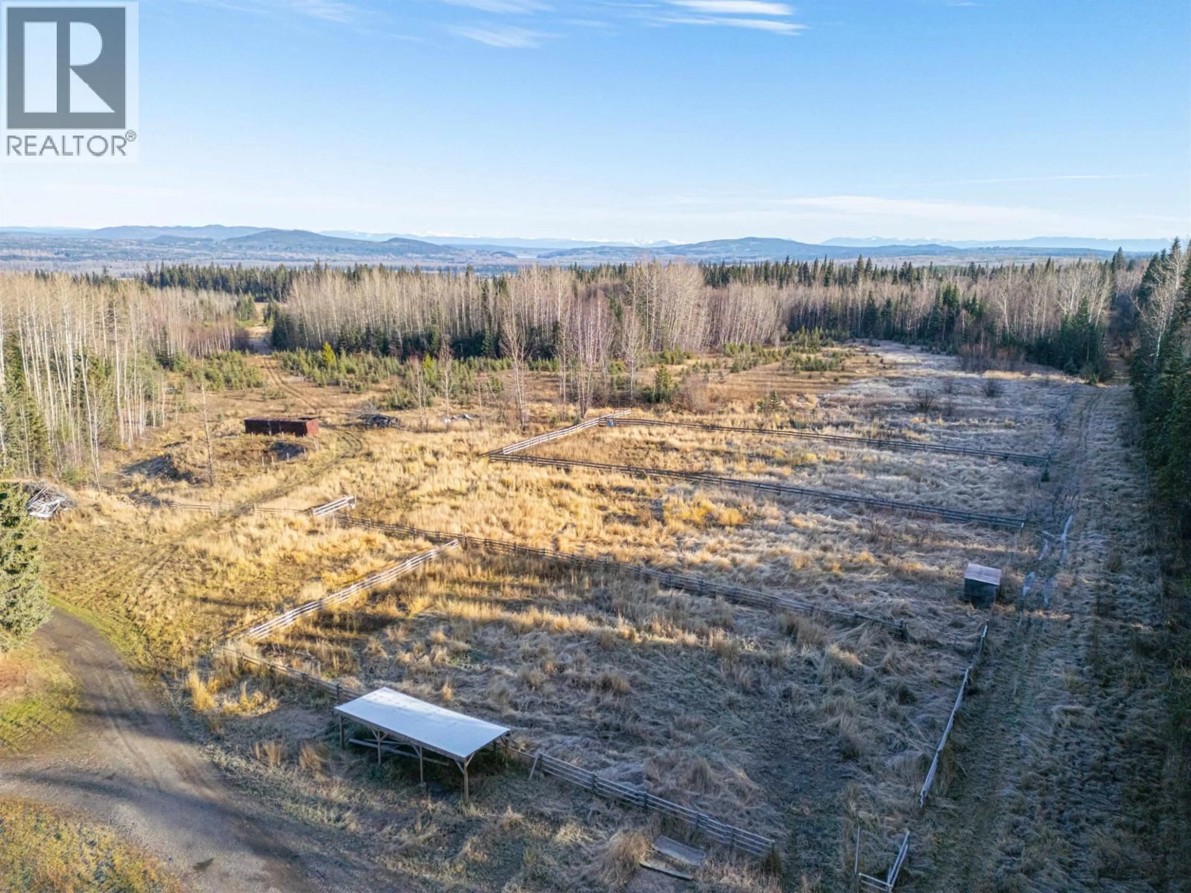 A pic from outside/outdoor area/front of a property/back of a property/a pic from drone, forest/trees view for 16190 O'BRIEN ROAD, Prince George British Columbia V2K5C9