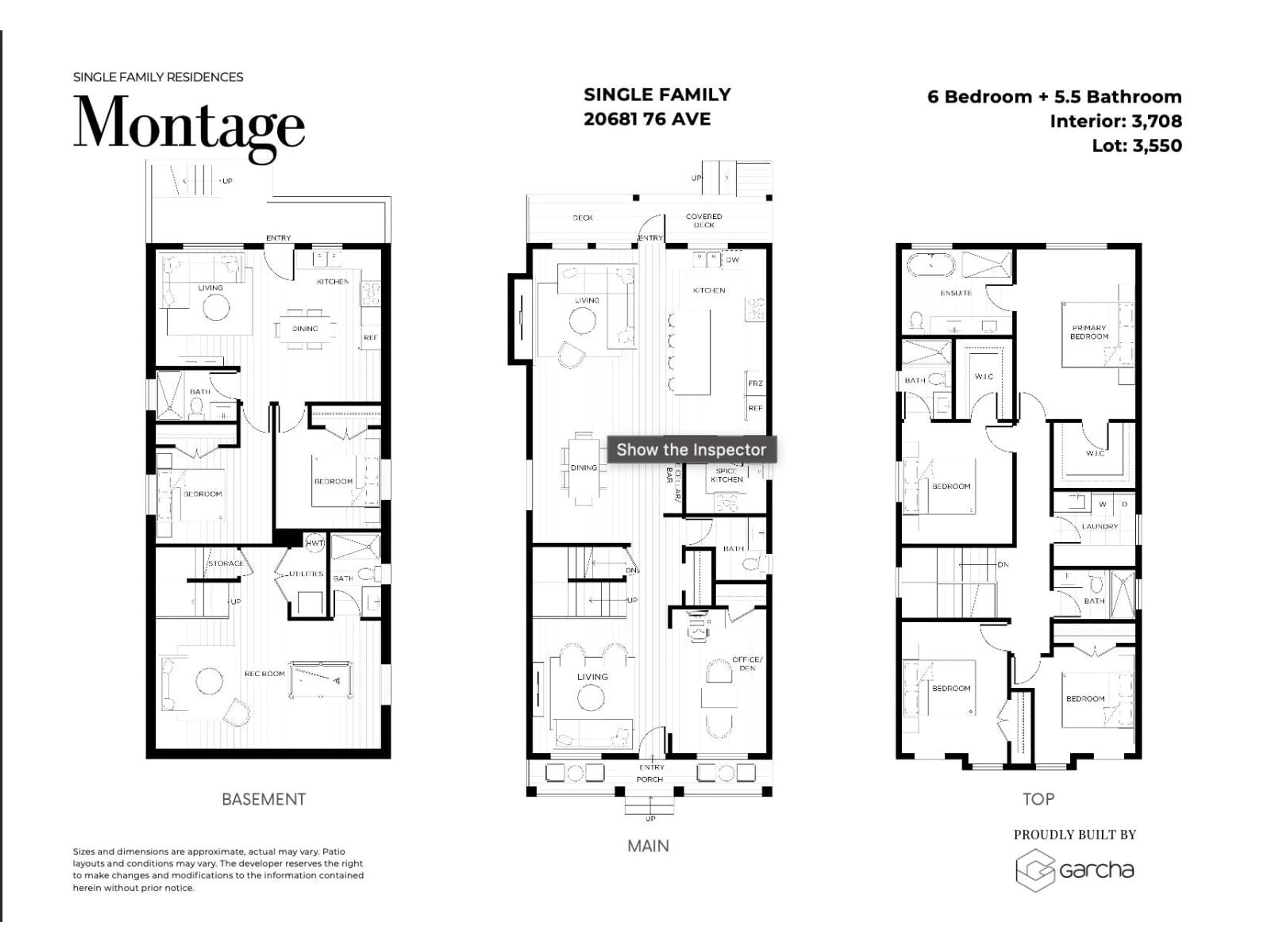 Floor plan for 20681 76 AVENUE, Langley British Columbia V2Y1V5