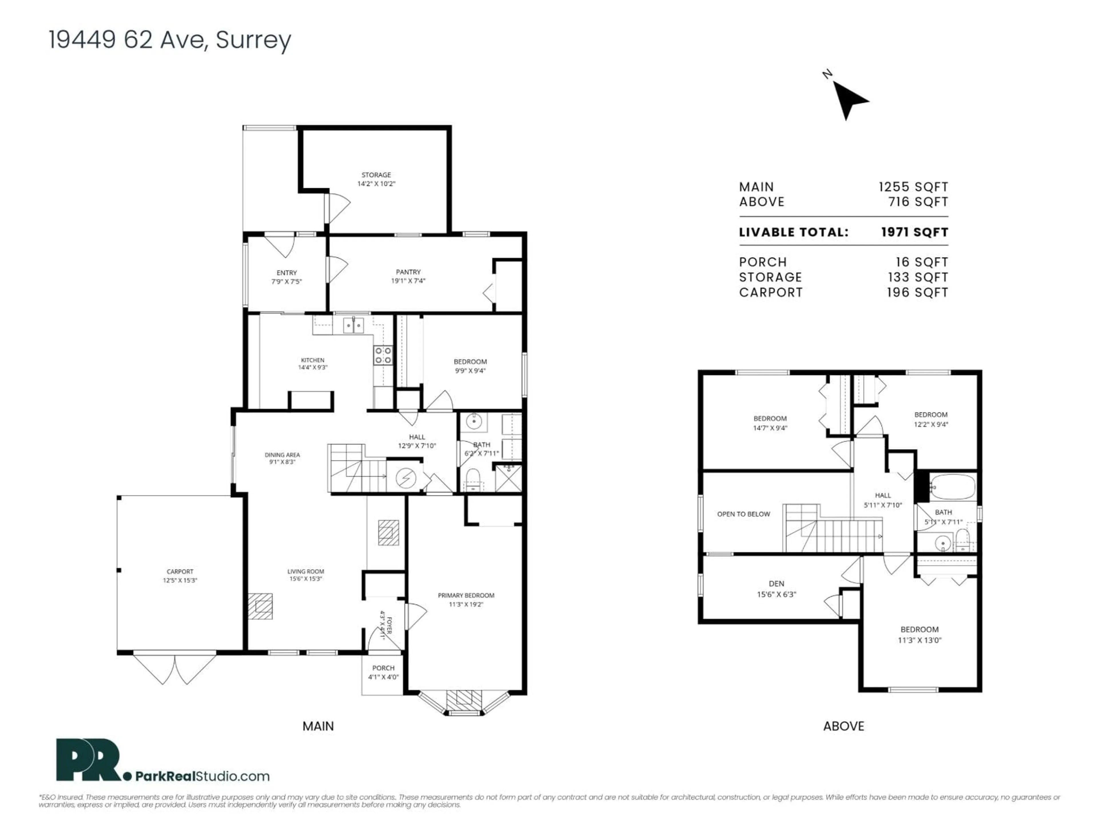 Floor plan for 19449 62 AVENUE, Surrey British Columbia V3S5M8