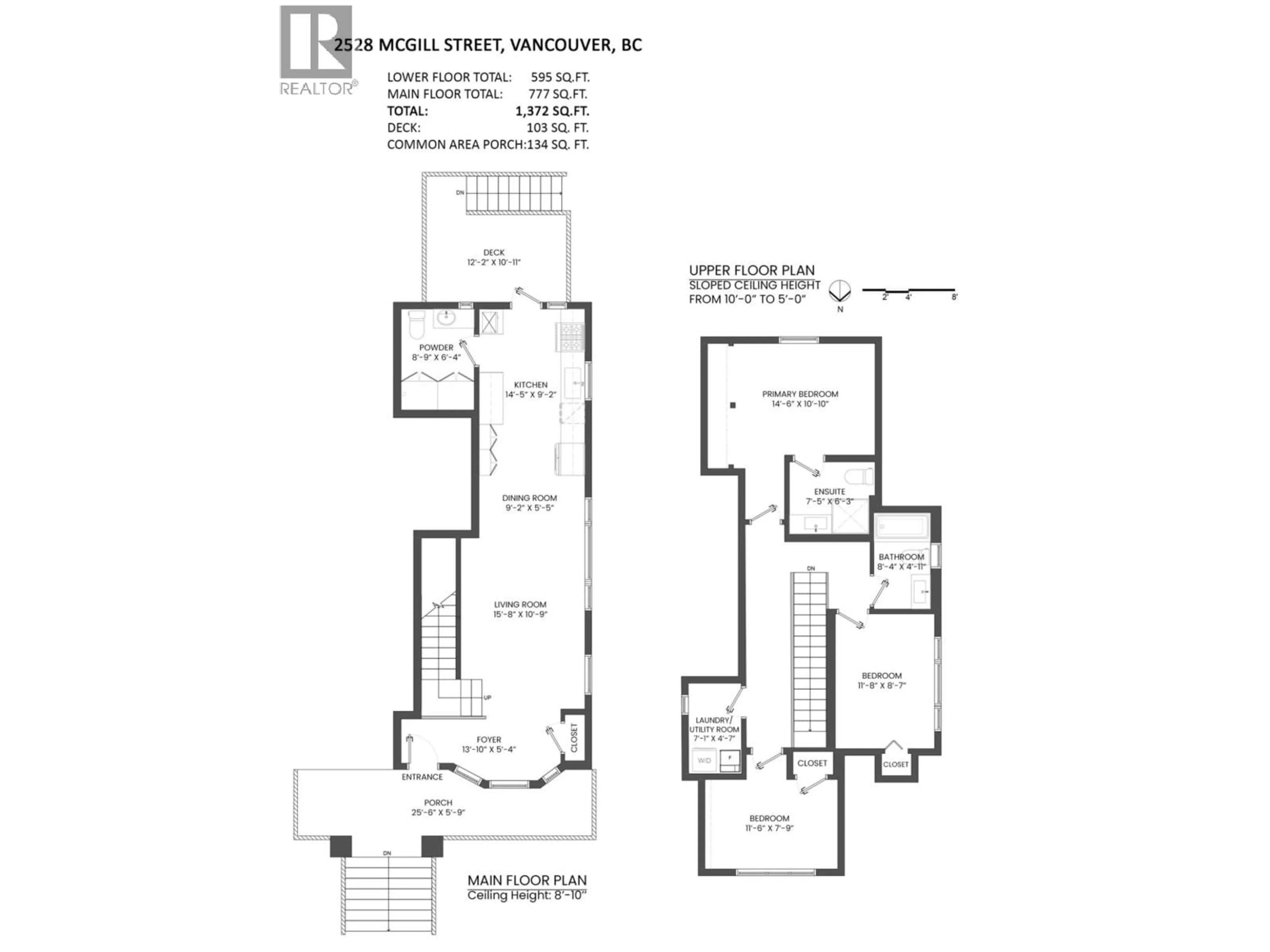 Floor plan for 2528 MCGILL STREET, Vancouver British Columbia V5K1H1