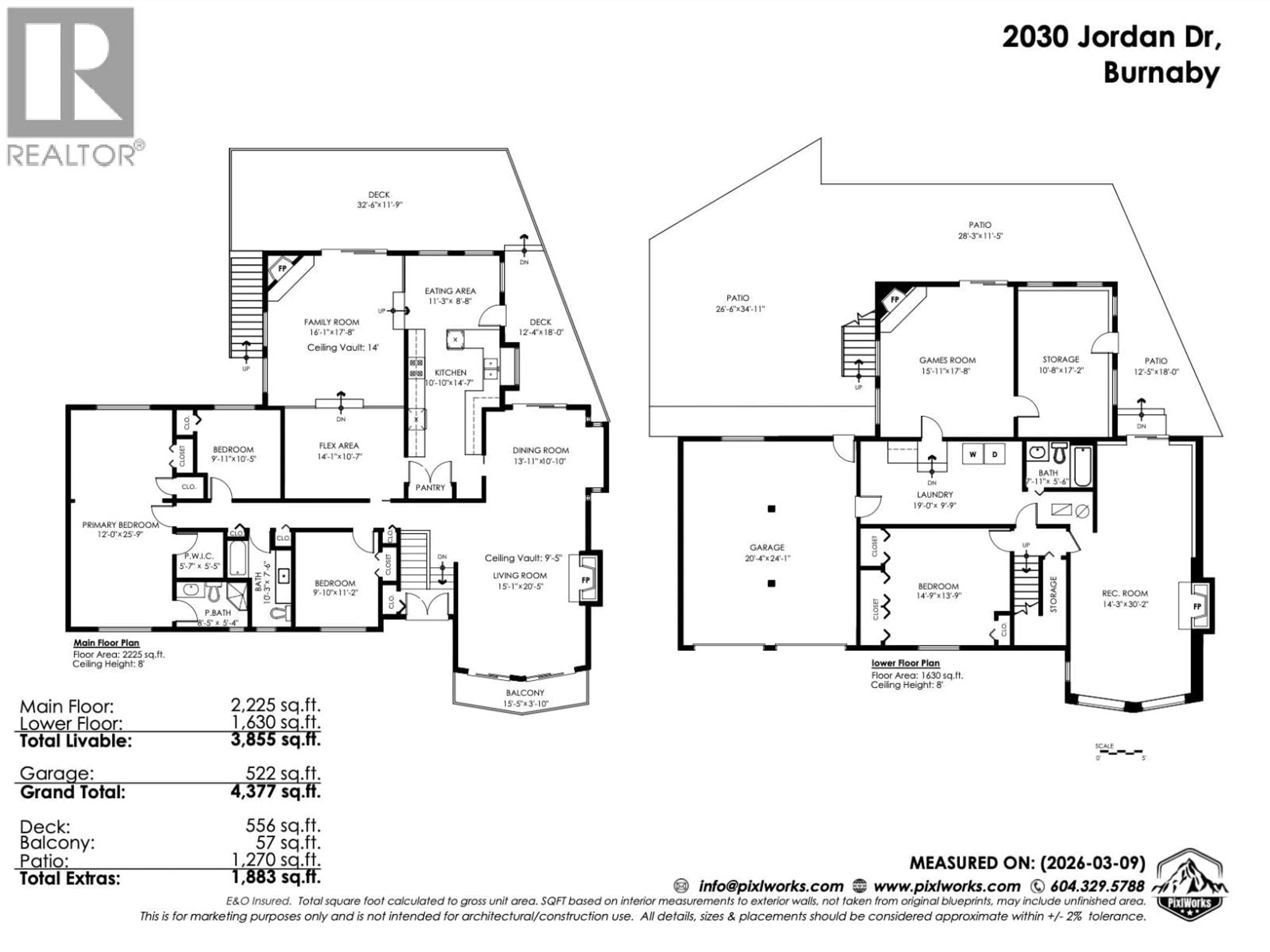 Floor plan for 2030 JORDAN DRIVE, Burnaby British Columbia V5B4E8