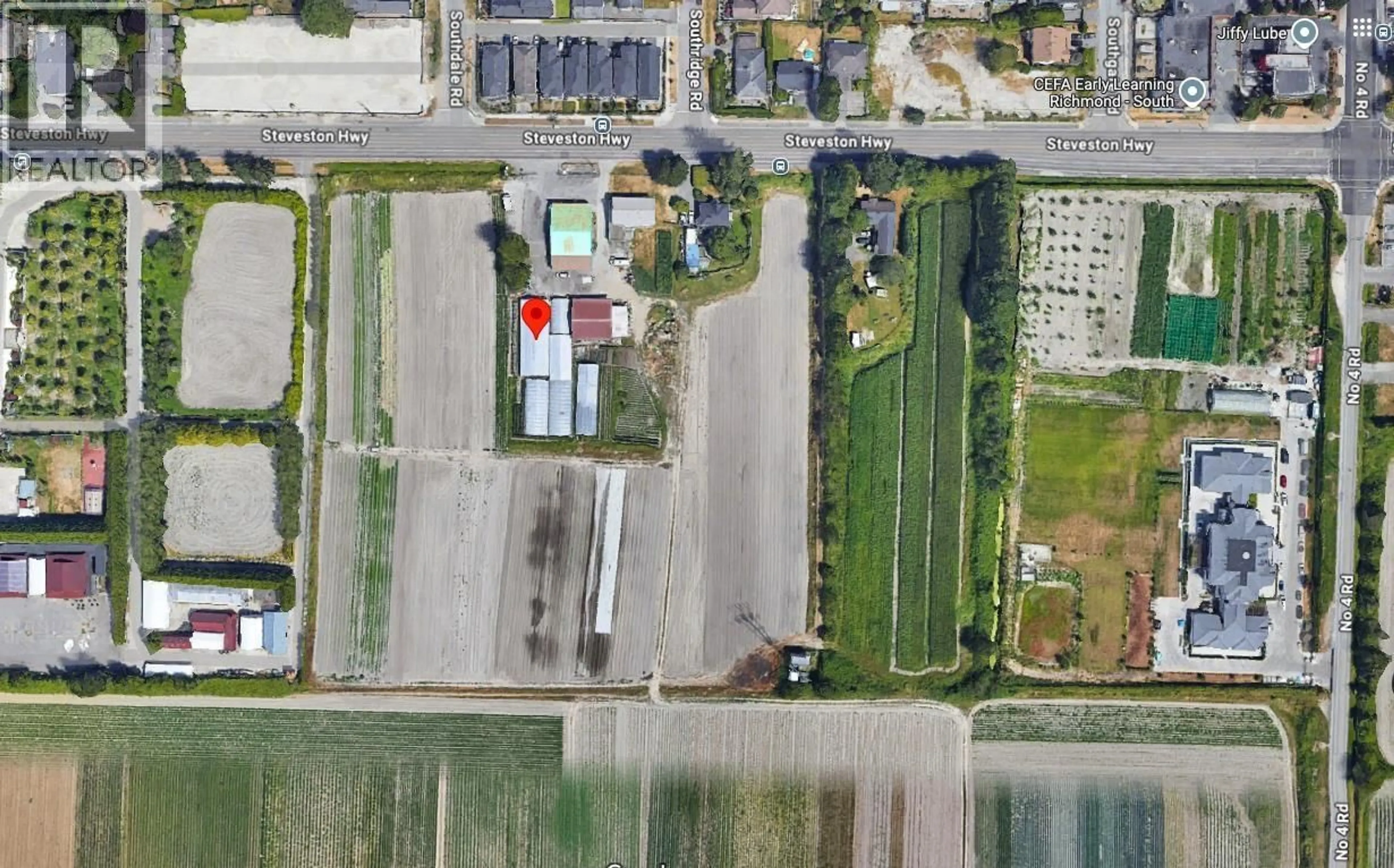 A pic from outside/outdoor area/front of a property/back of a property/a pic from drone, building for 9520 STEVESTON HIGHWAY, Richmond British Columbia V7A1M5