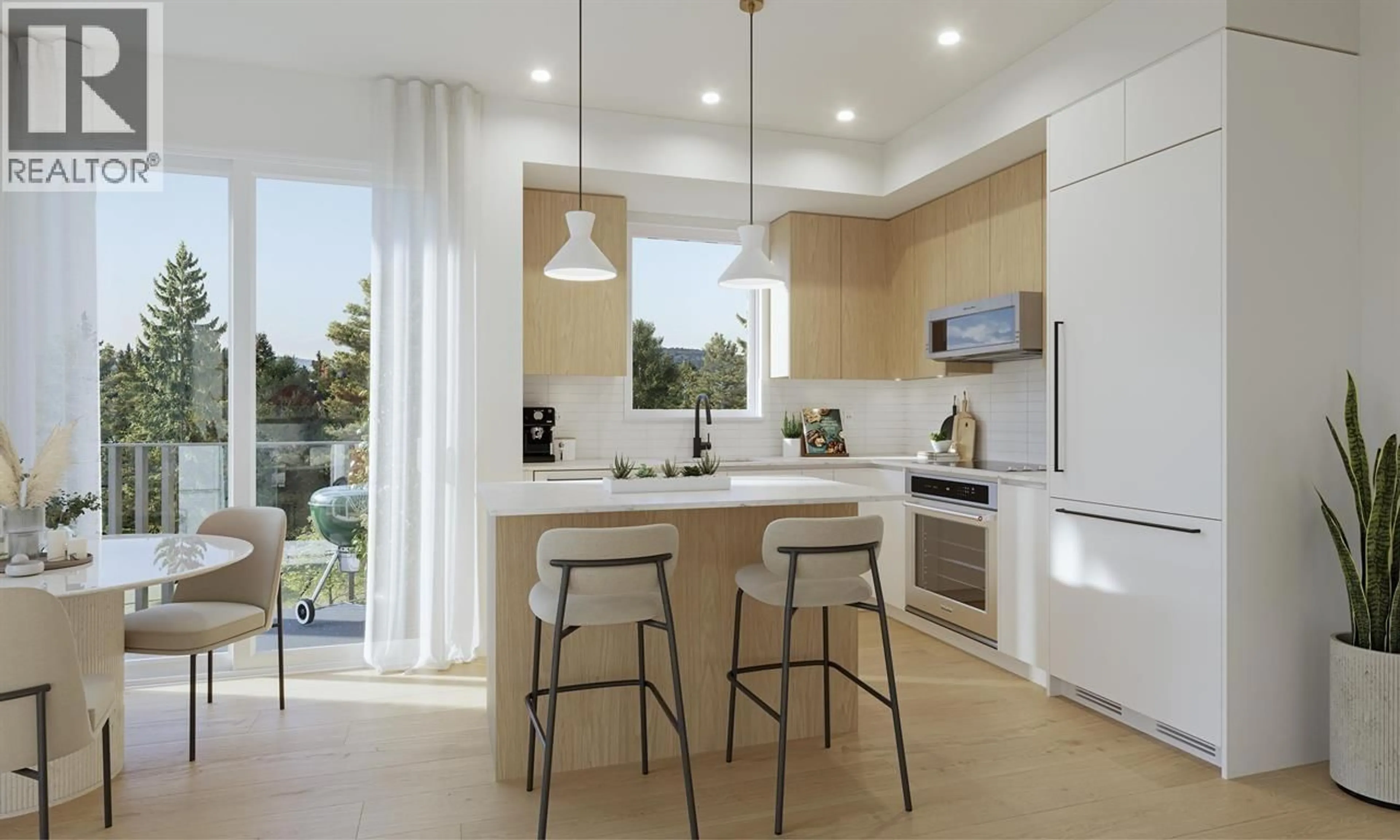 Contemporary kitchen, ceramic/tile floor for 102 - 636 TYNDALL STREET, Coquitlam British Columbia V3J3S8