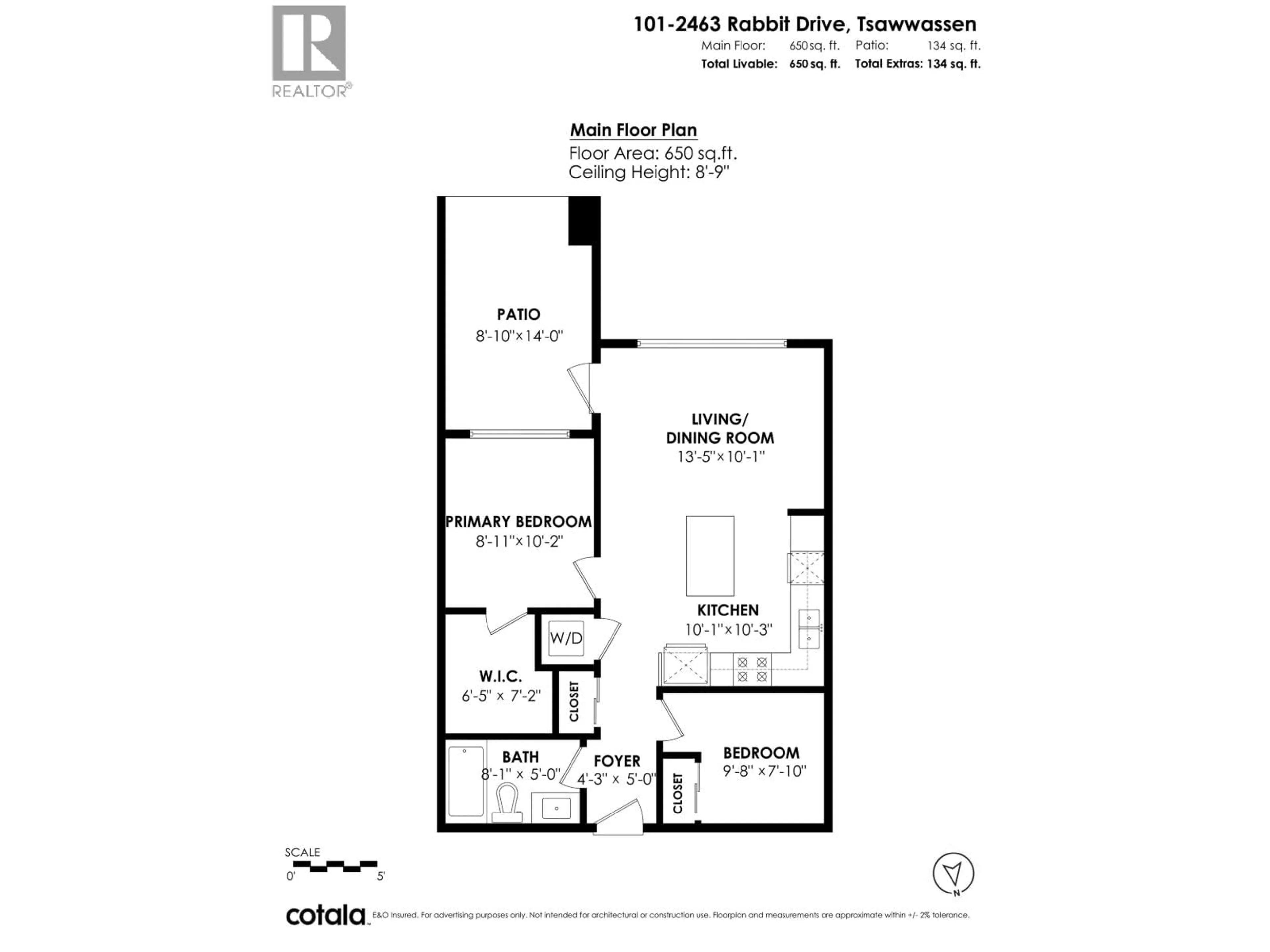 Floor plan for 101 - 2463 RABBIT DRIVE, Tsawwassen British Columbia V4M0G6