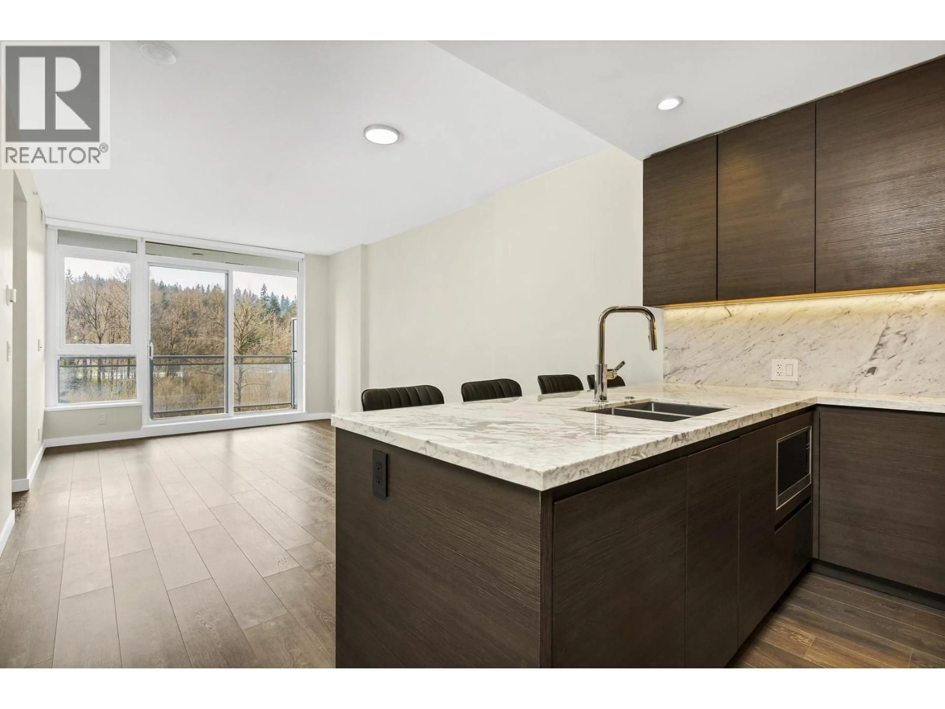 Open concept kitchen, ceramic/tile floor for 805 - 305 MORRISSEY ROAD, Port Moody British Columbia V3H0M3