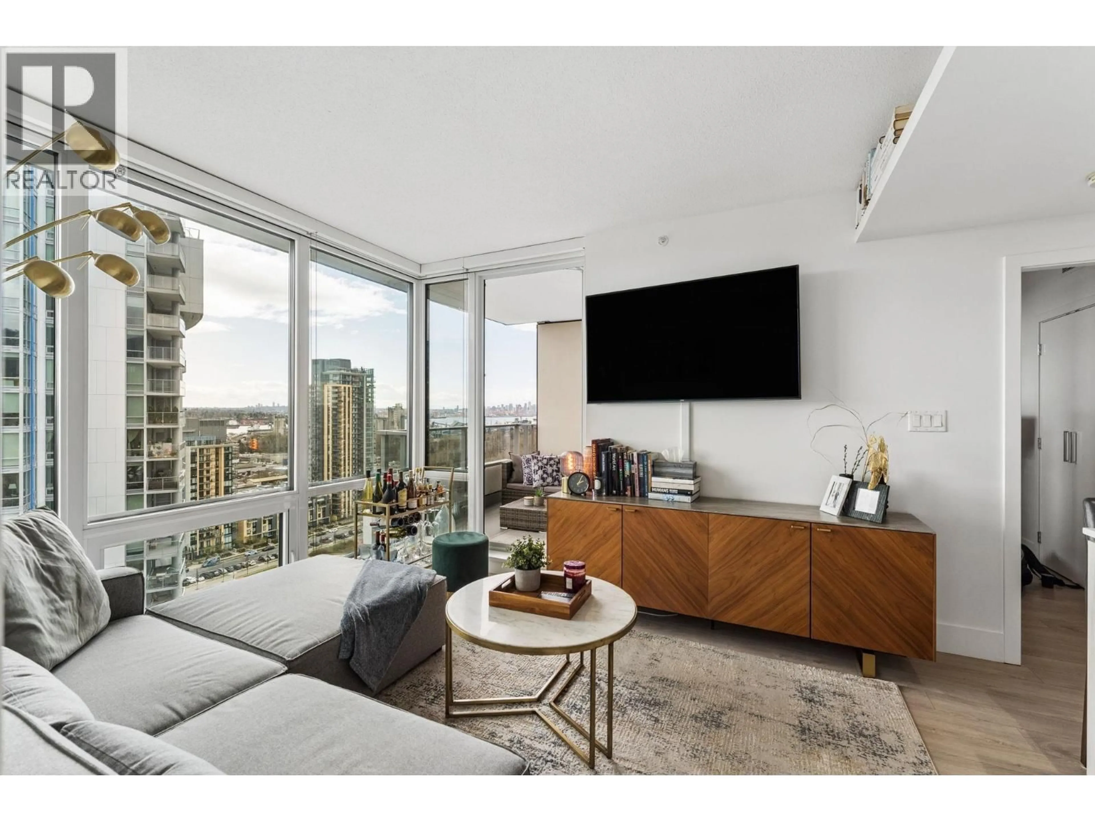 Living room with furniture, unknown for 2104 - 680 SEYLYNN CRESCENT, North Vancouver British Columbia V7J0B5