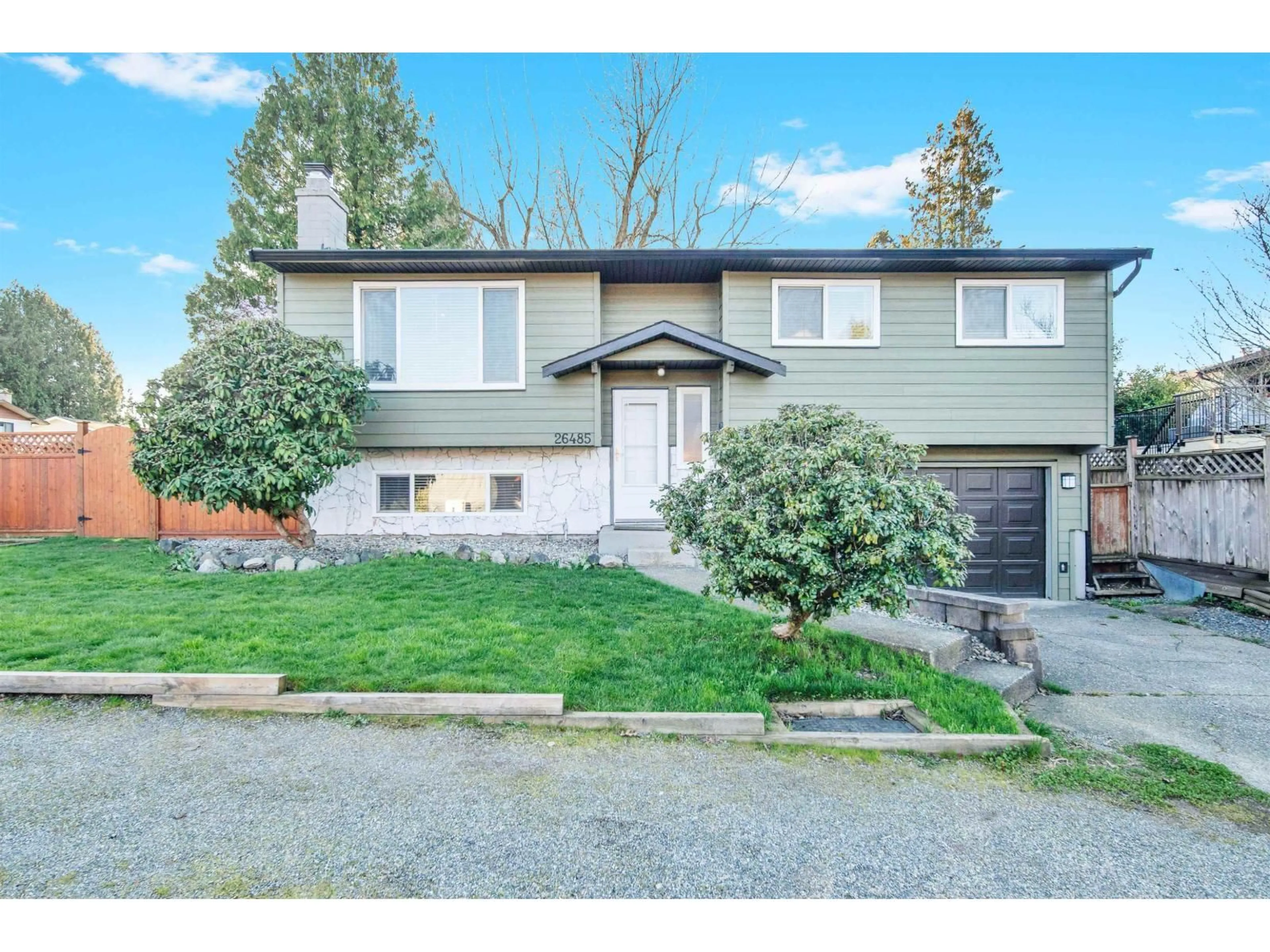 Home with vinyl exterior material, street for 26485 30A AVENUE, Langley British Columbia V4W3E1