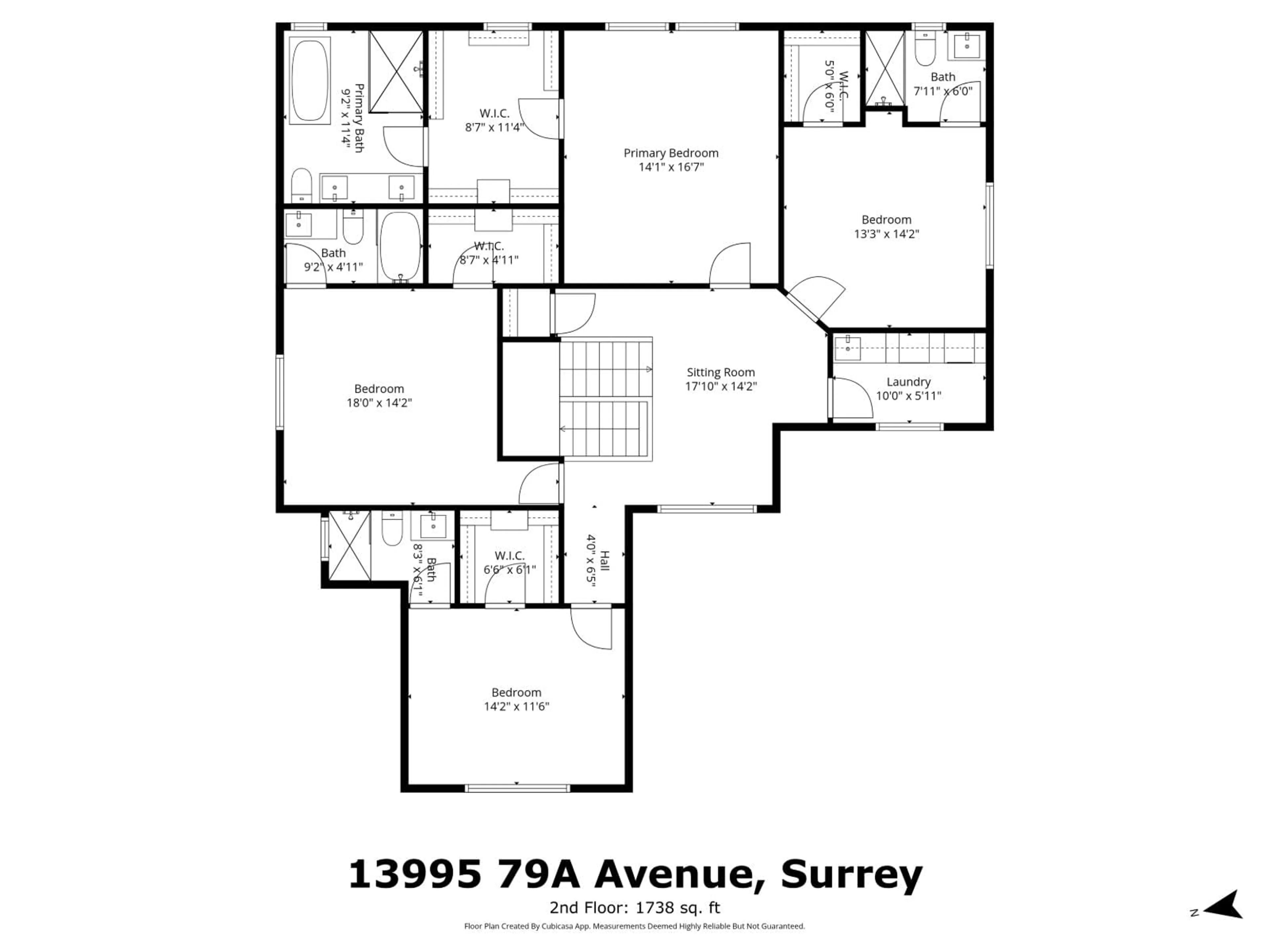 Floor plan for 13995 79A AVENUE, Surrey British Columbia V3W2Z5