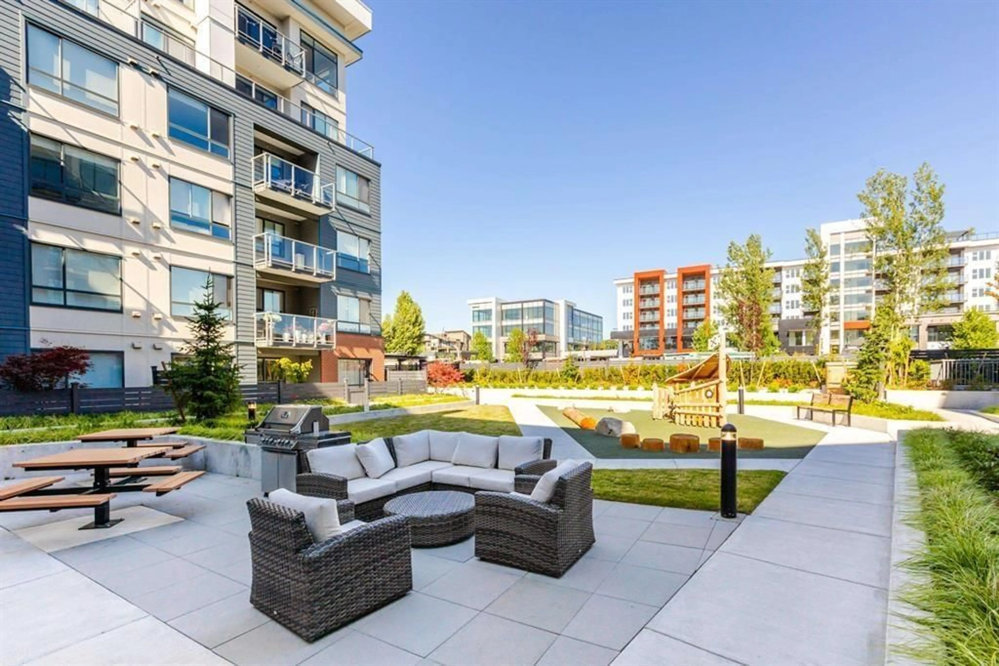 Patio, water/lake/river/ocean view for 606 - 7936 206TH STREET, Langley British Columbia V2Y3X8