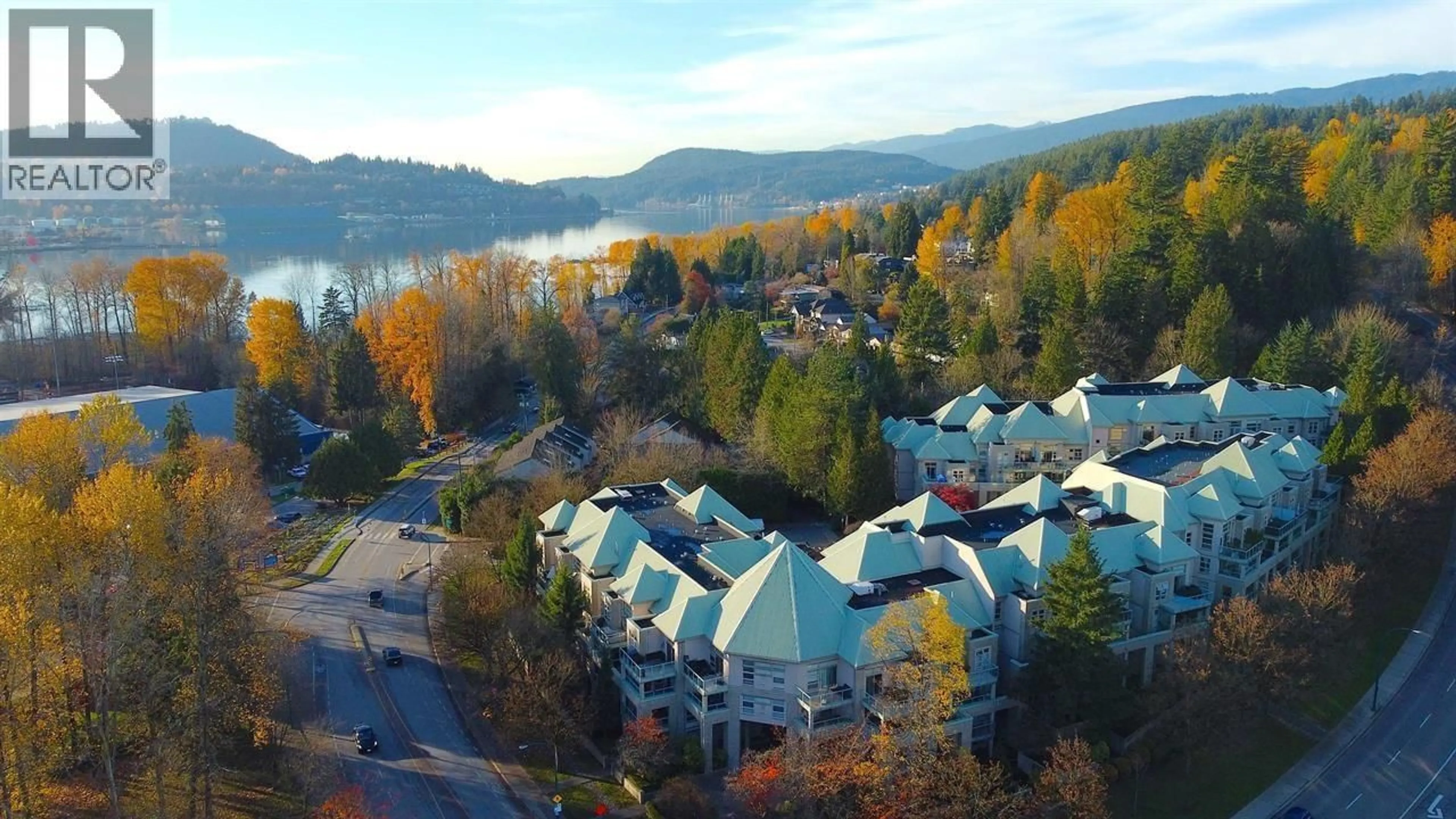 A pic from outside/outdoor area/front of a property/back of a property/a pic from drone, water/lake/river/ocean view for 309A - 301 MAUDE ROAD, Port Moody British Columbia V3H5B1