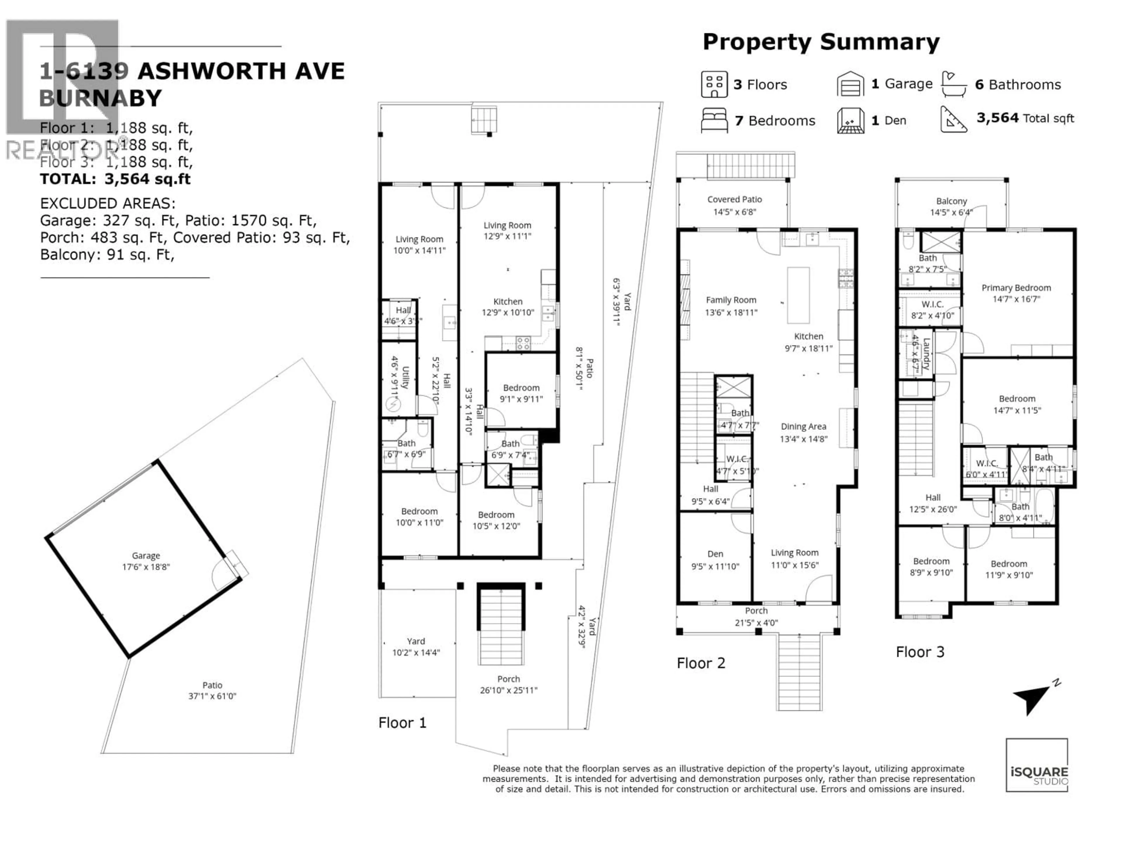 Floor plan for 1 - 6139 ASHWORTH AVENUE, Burnaby British Columbia V5E3T8