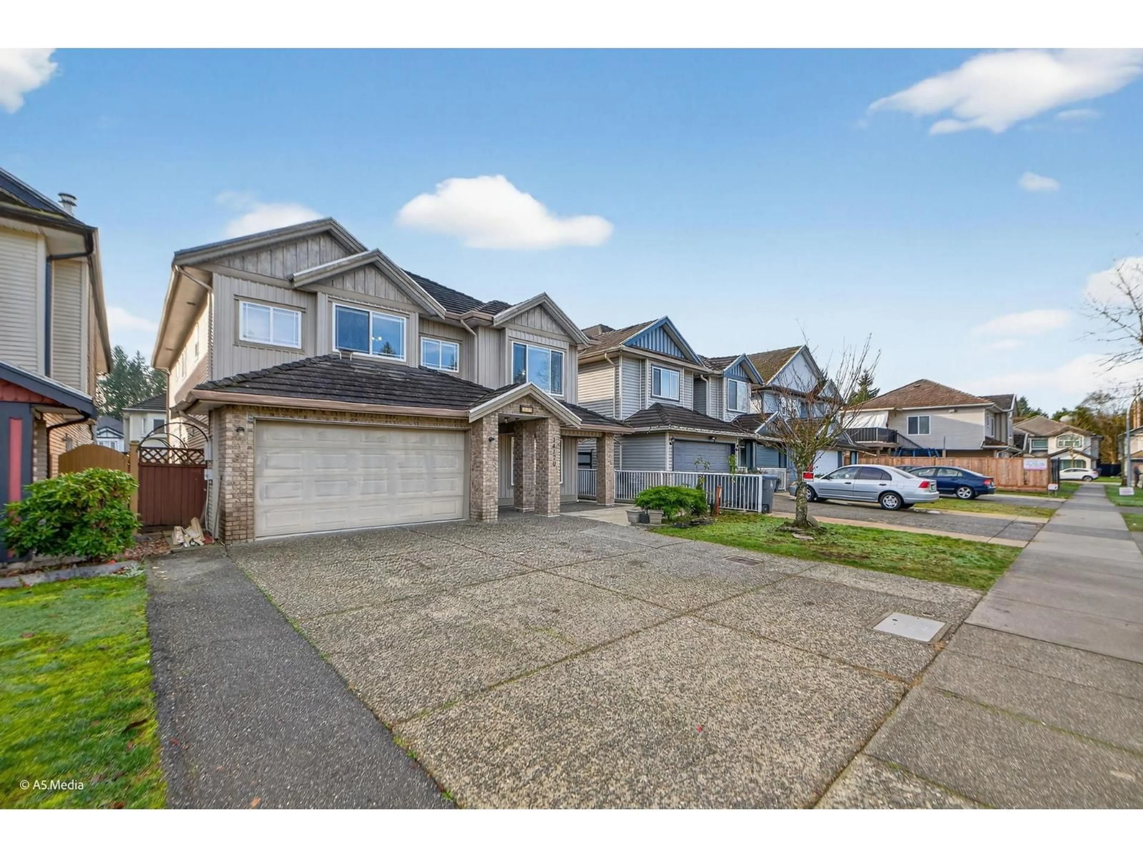 A pic from outside/outdoor area/front of a property/back of a property/a pic from drone, street for 14170 65 AVENUE, Surrey British Columbia V3W1N1