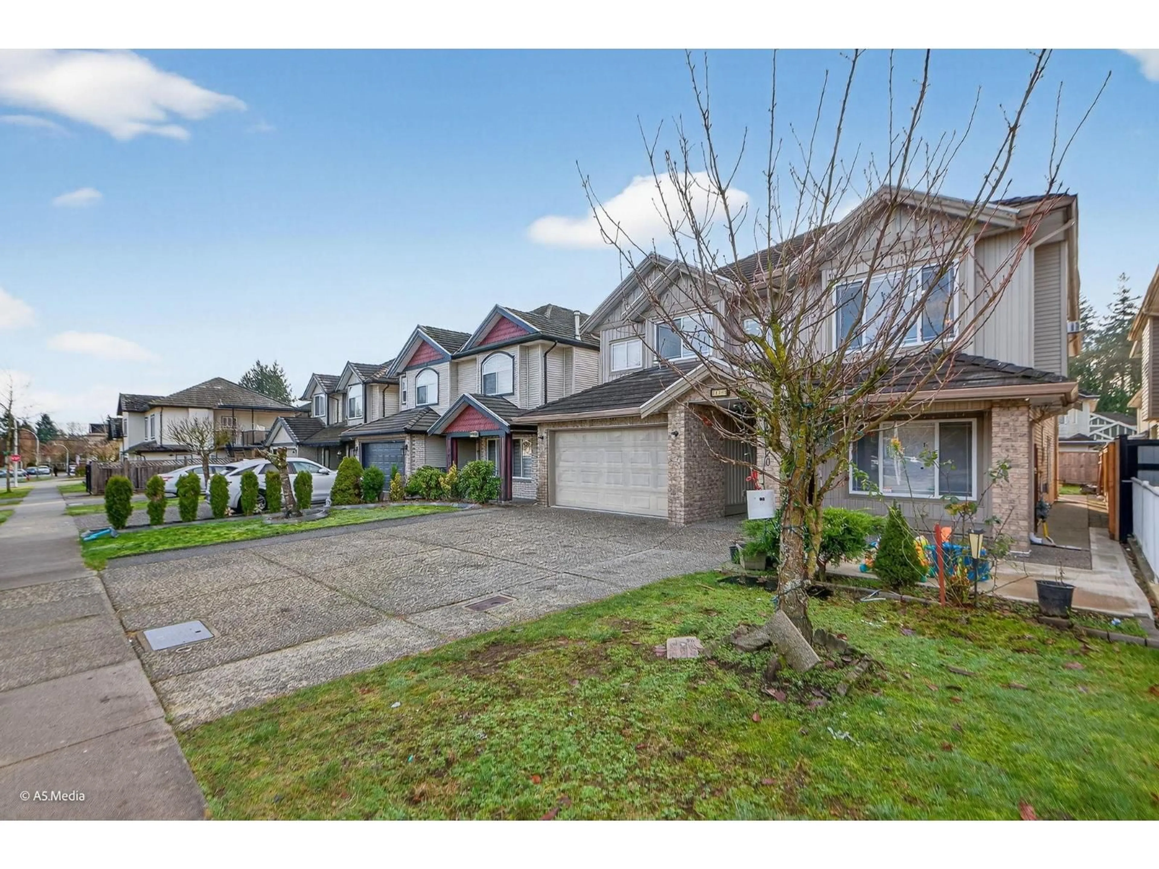 A pic from outside/outdoor area/front of a property/back of a property/a pic from drone, street for 14170 65 AVENUE, Surrey British Columbia V3W1N1