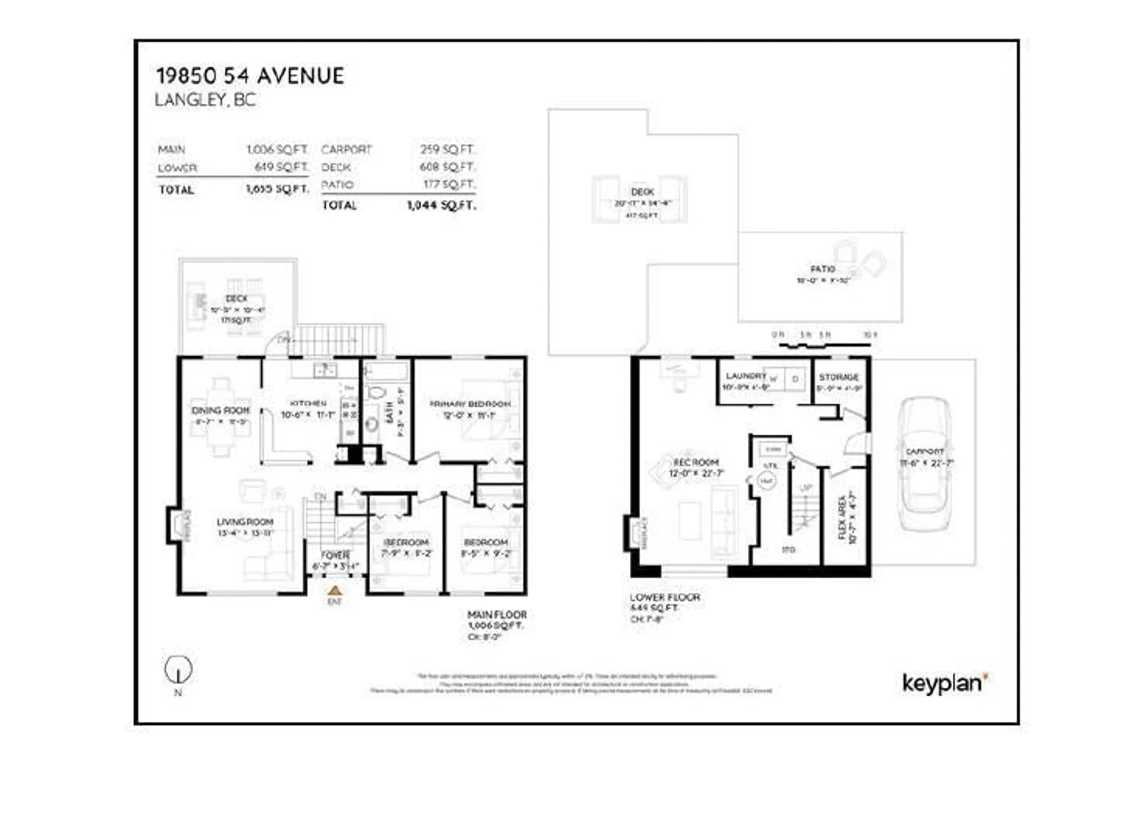 Floor plan for 19850 54 AVENUE, Langley British Columbia V3A3V9