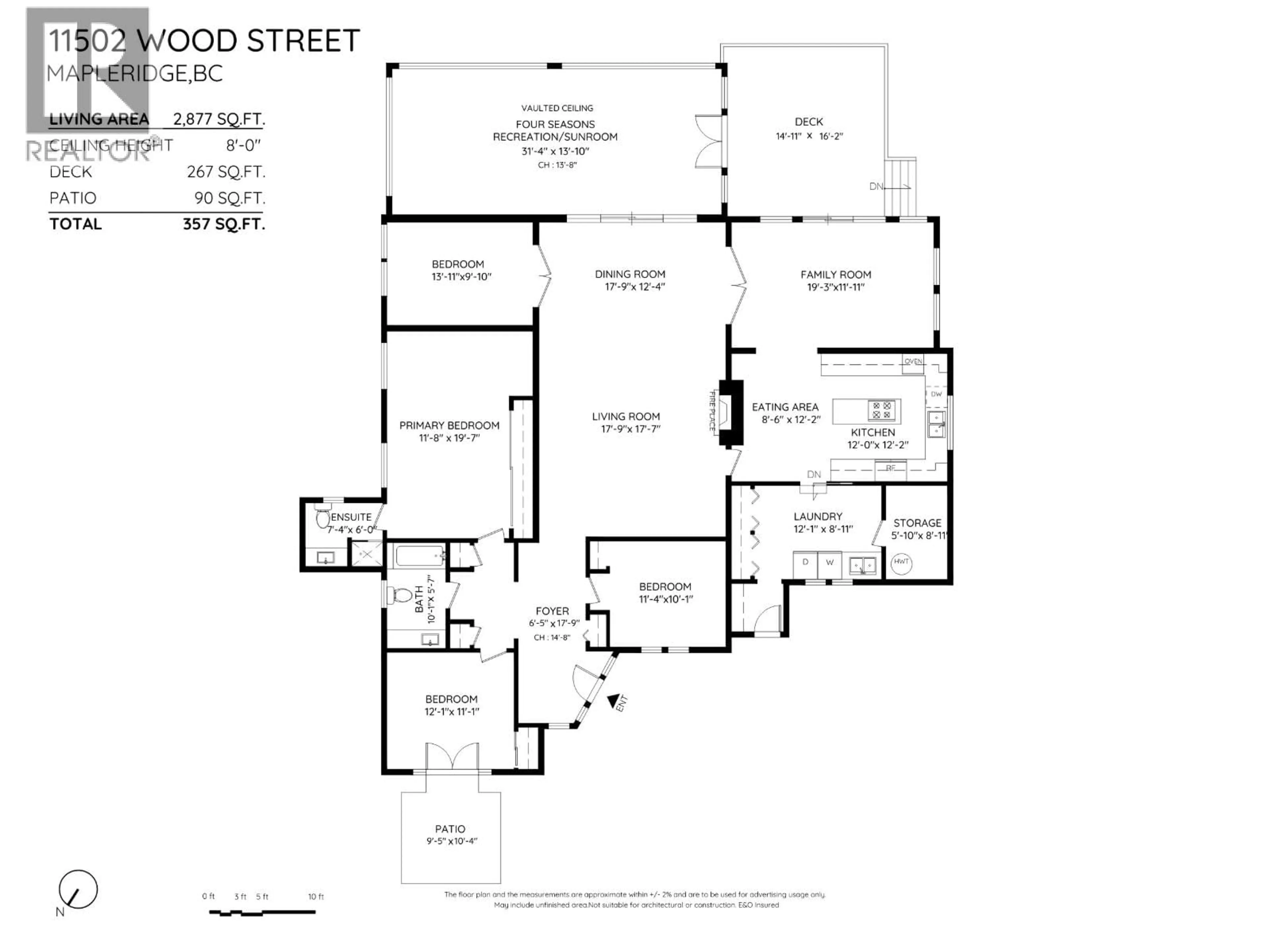 Floor plan for 11502 WOOD STREET, Maple Ridge British Columbia V2X4Z9