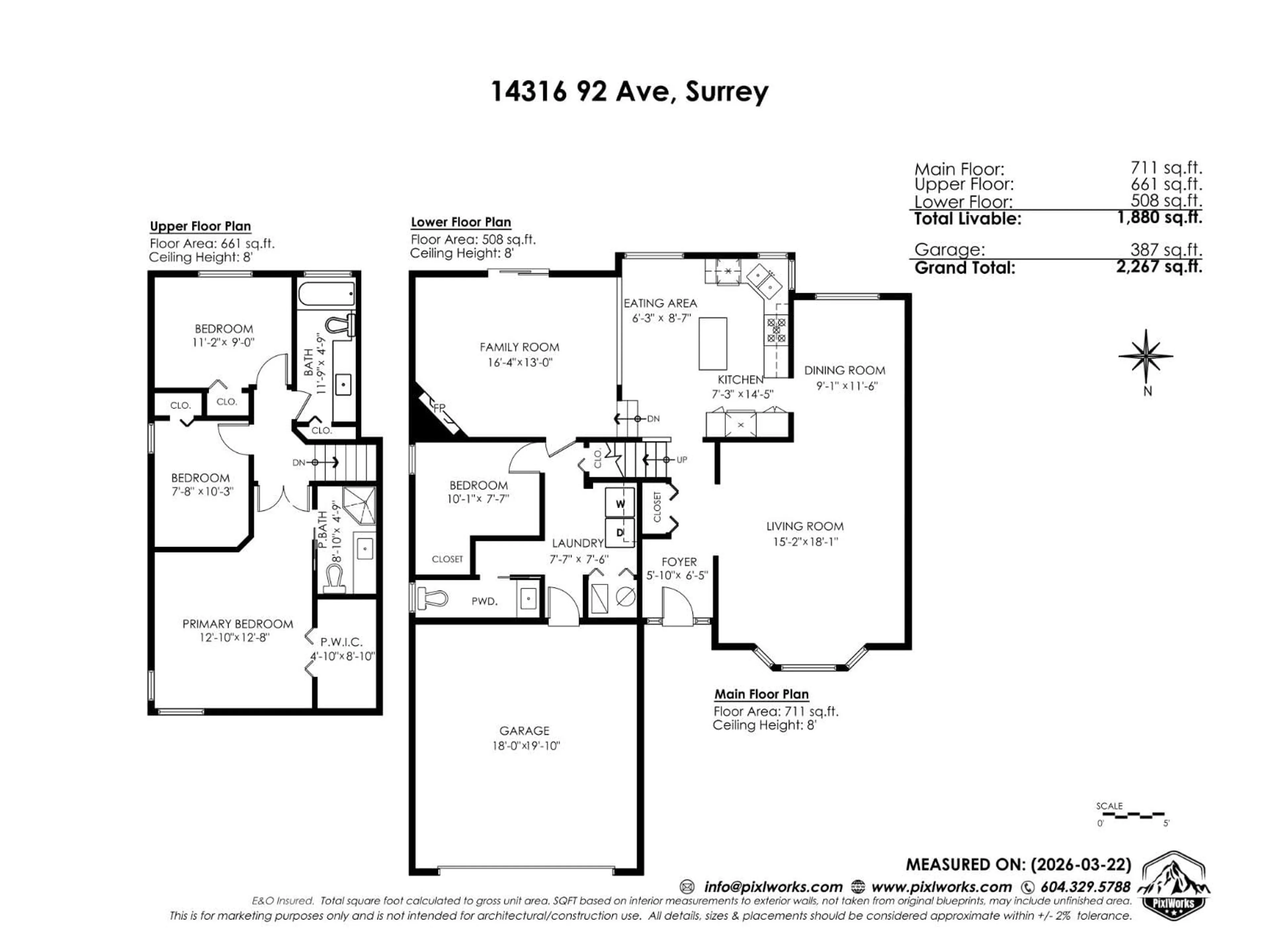 Floor plan for 14316 92 AVENUE, Surrey British Columbia V3V1J6