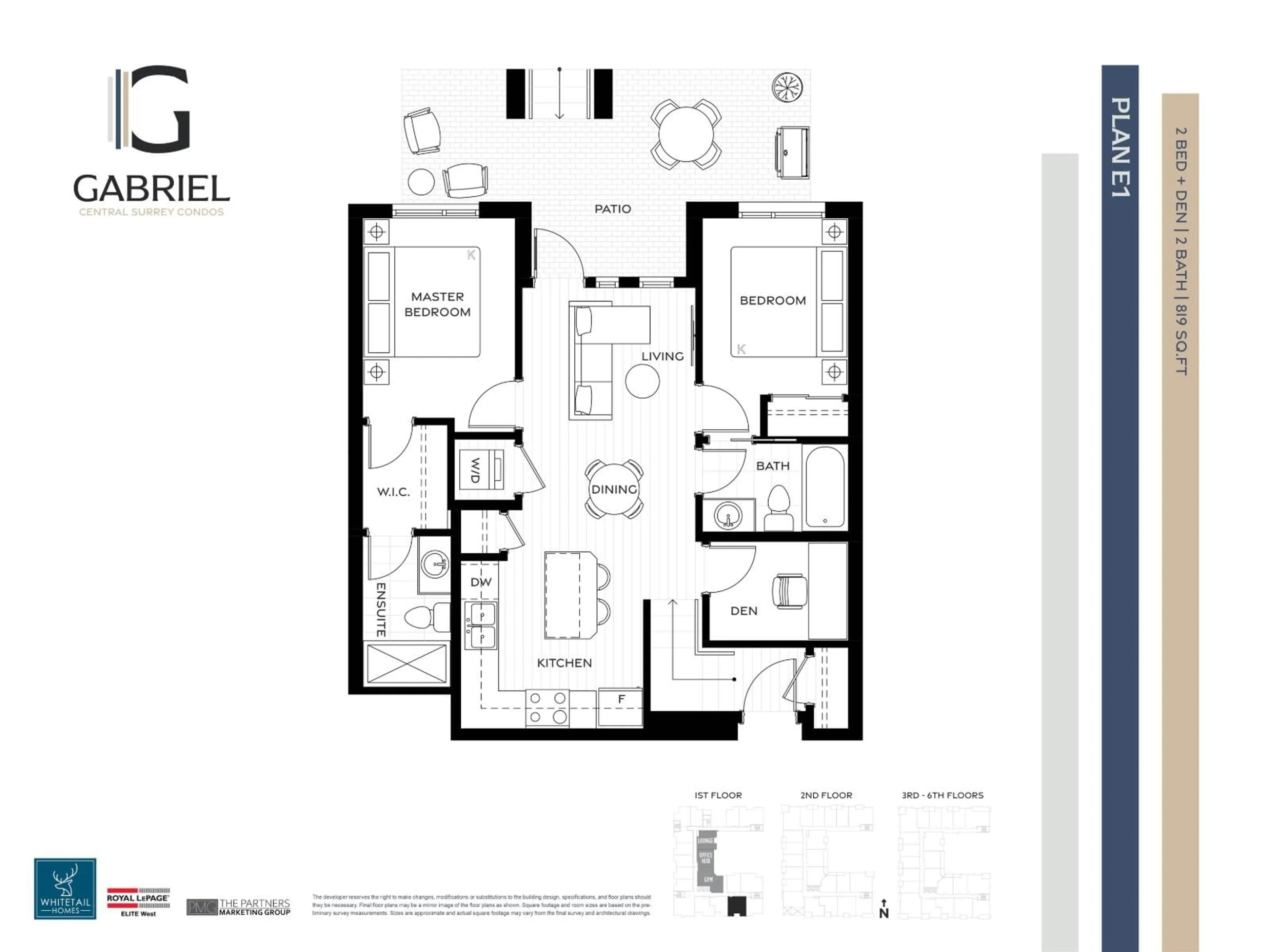Floor plan for 606 - 13455 94A AVENUE, Surrey British Columbia V0V0V0