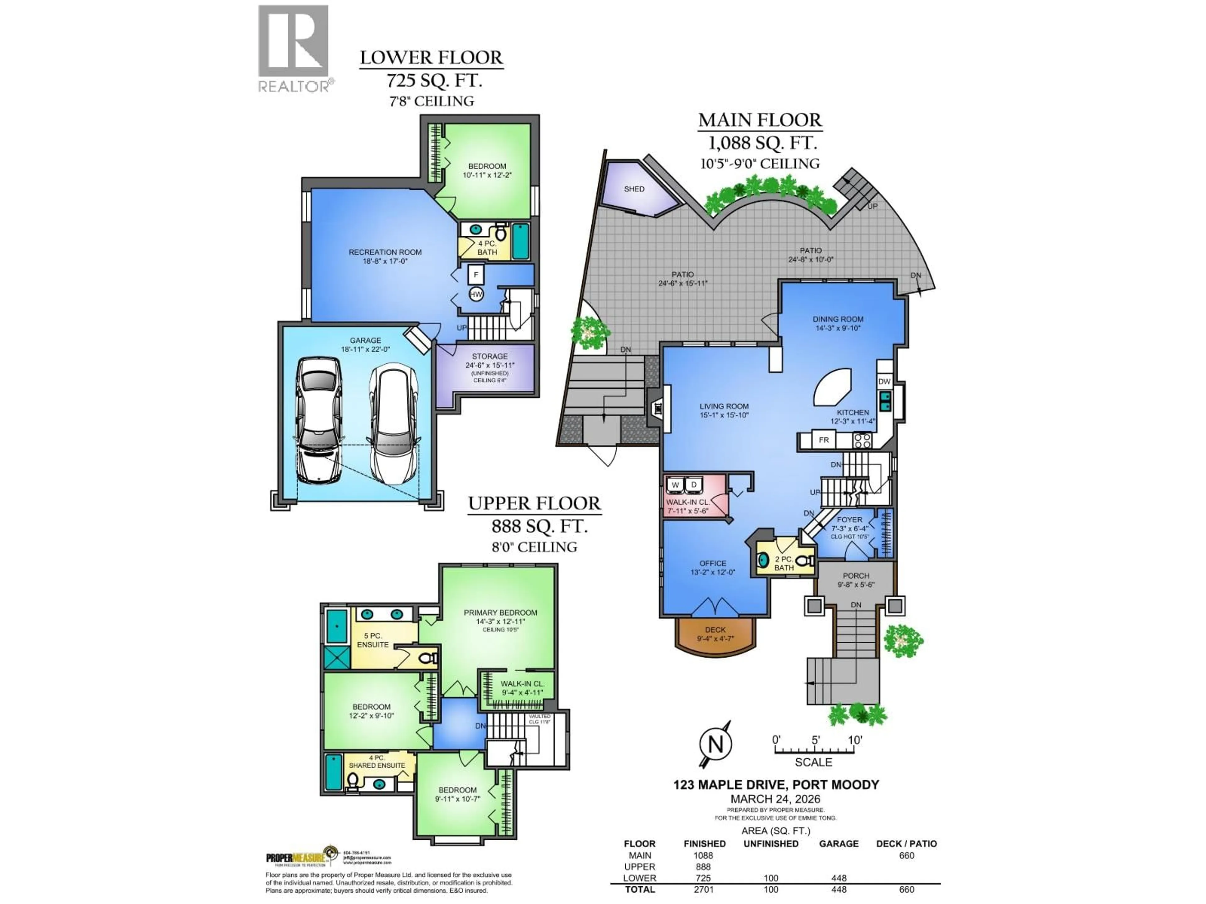 Floor plan for 123 MAPLE DRIVE, Port Moody British Columbia V3H0A7