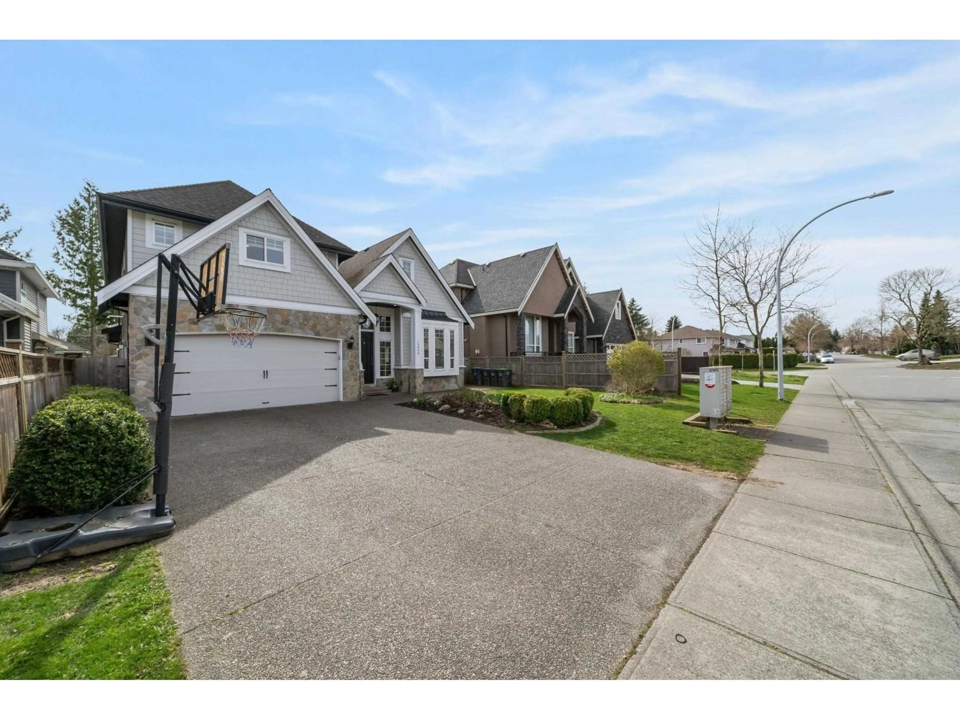 A pic from outside/outdoor area/front of a property/back of a property/a pic from drone, street for 15830 80A AVENUE, Surrey British Columbia V4N0S7