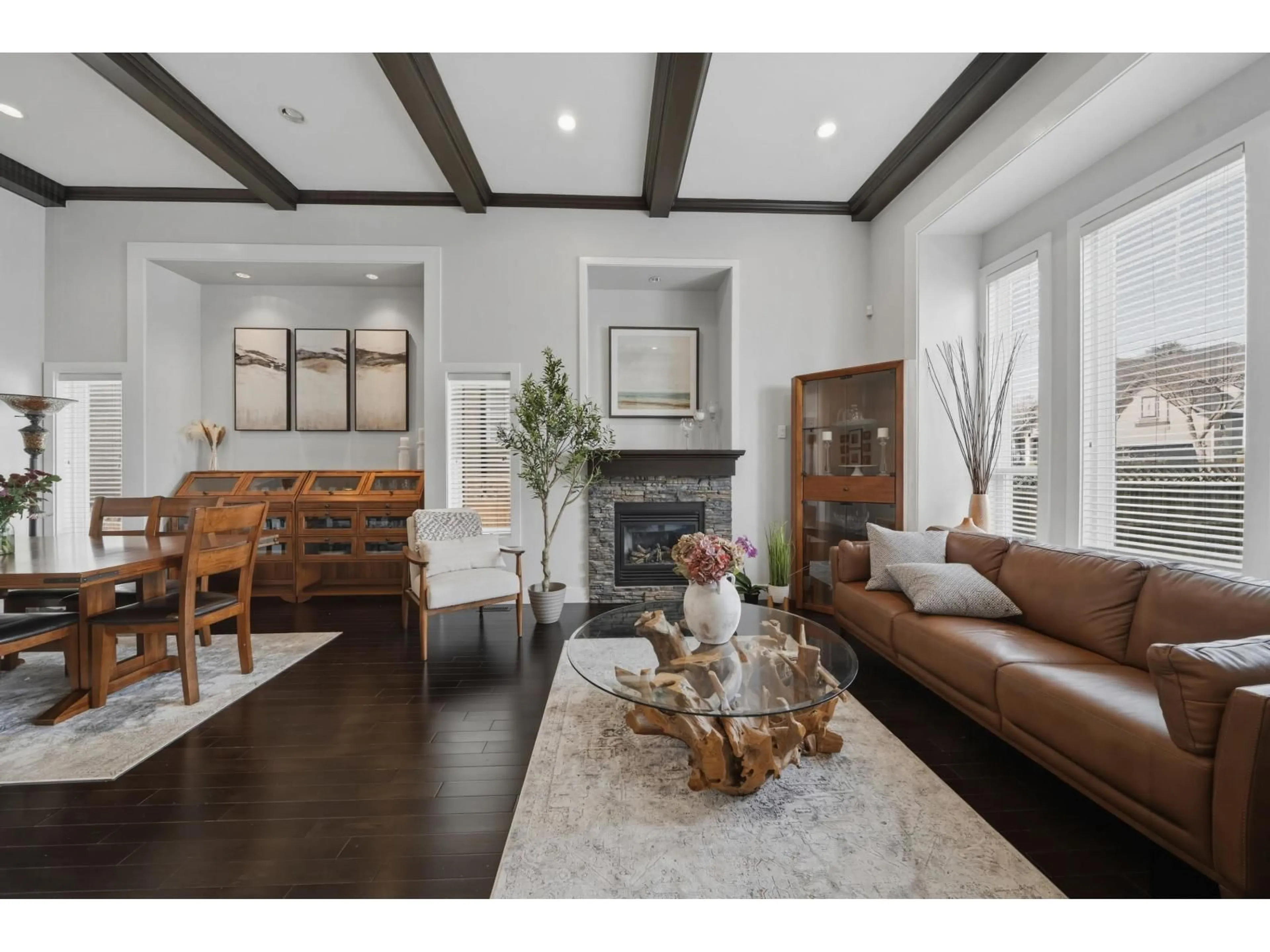 Living room with furniture, wood/laminate floor for 15830 80A AVENUE, Surrey British Columbia V4N0S7