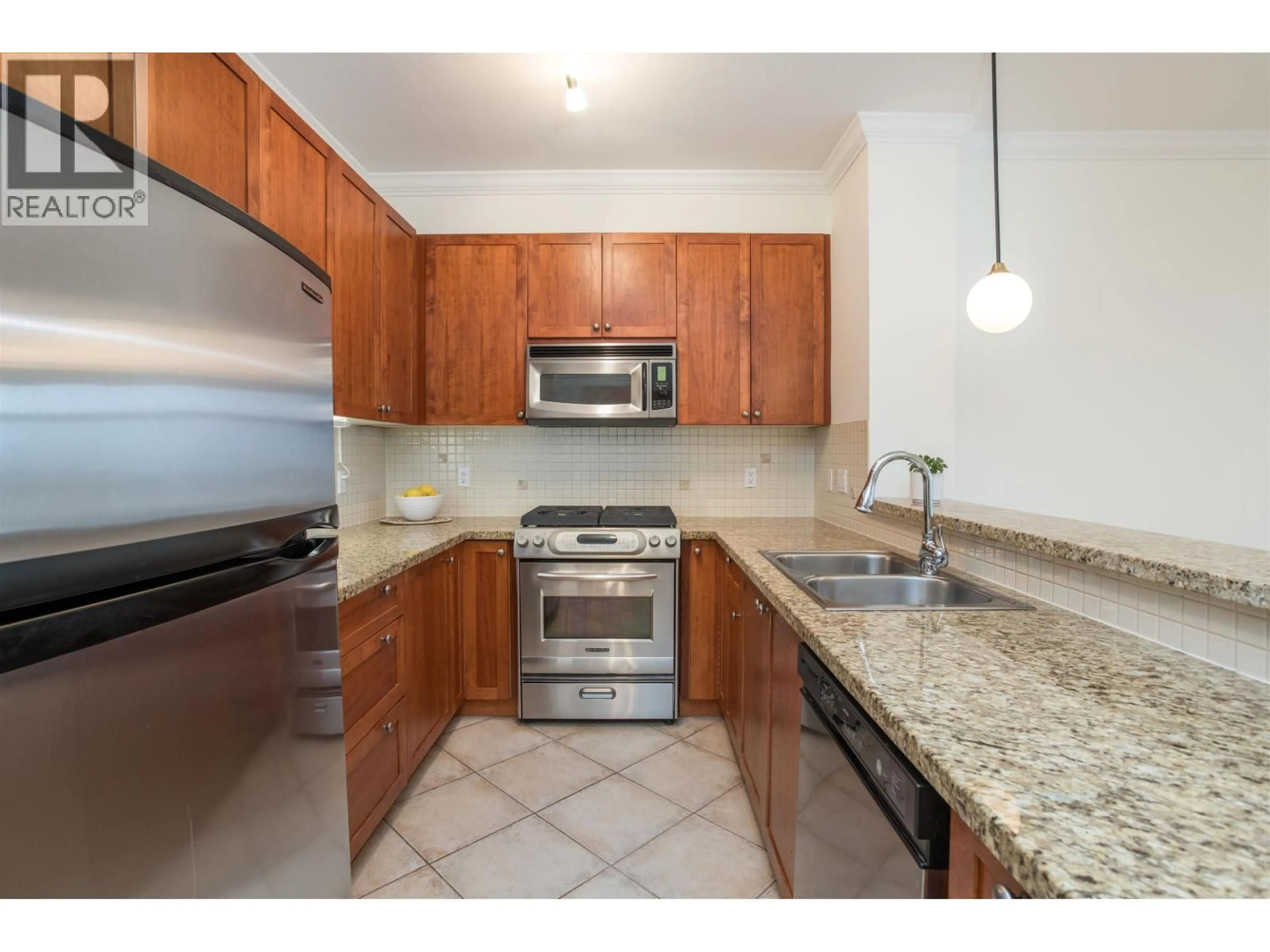 Standard kitchen, ceramic/tile floor for 425 - 4280 MONCTON STREET, Richmond British Columbia V7E6T4