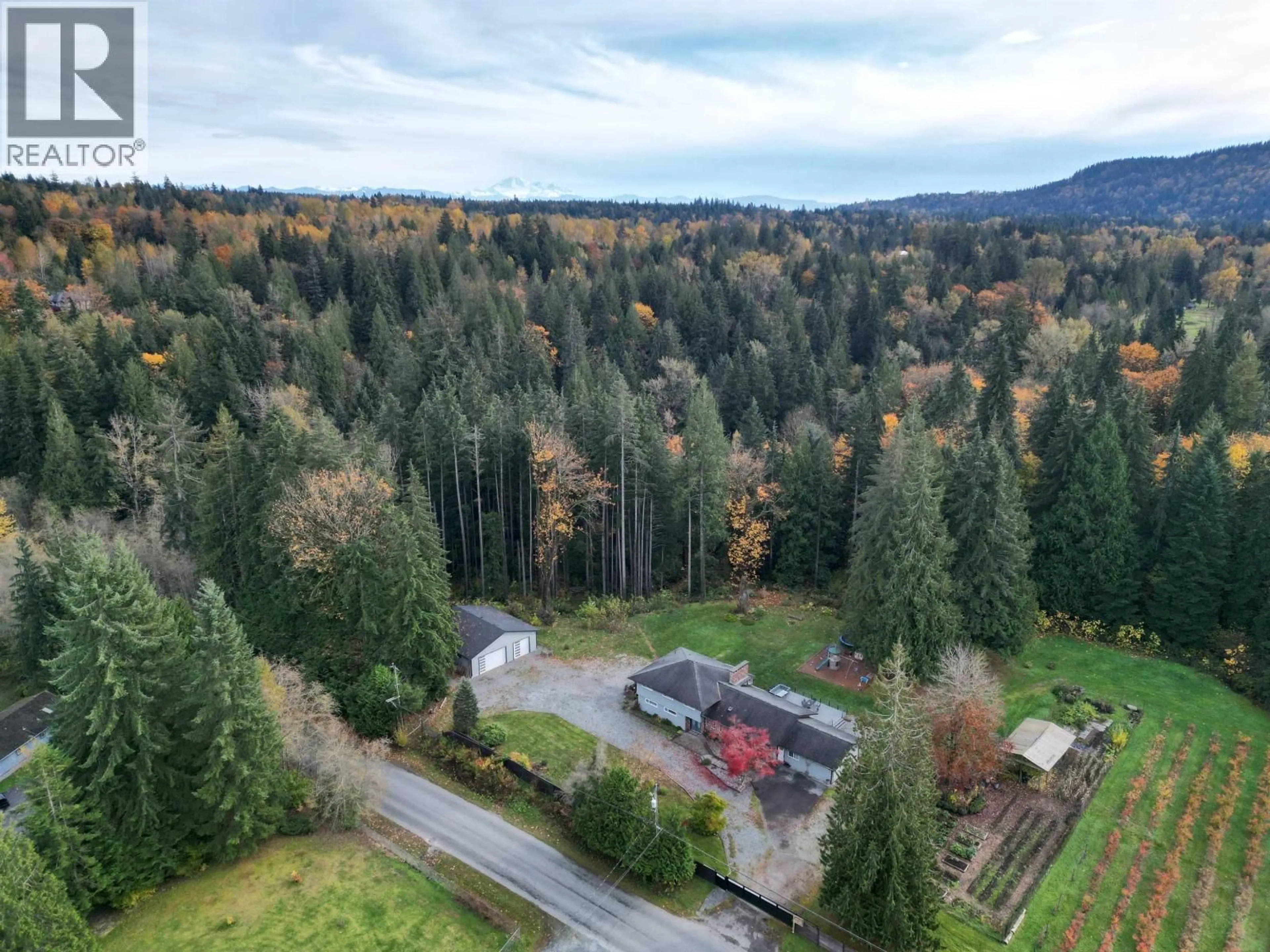 A pic from outside/outdoor area/front of a property/back of a property/a pic from drone, forest/trees view for 25908 124 AVENUE, Maple Ridge British Columbia V4R1B8