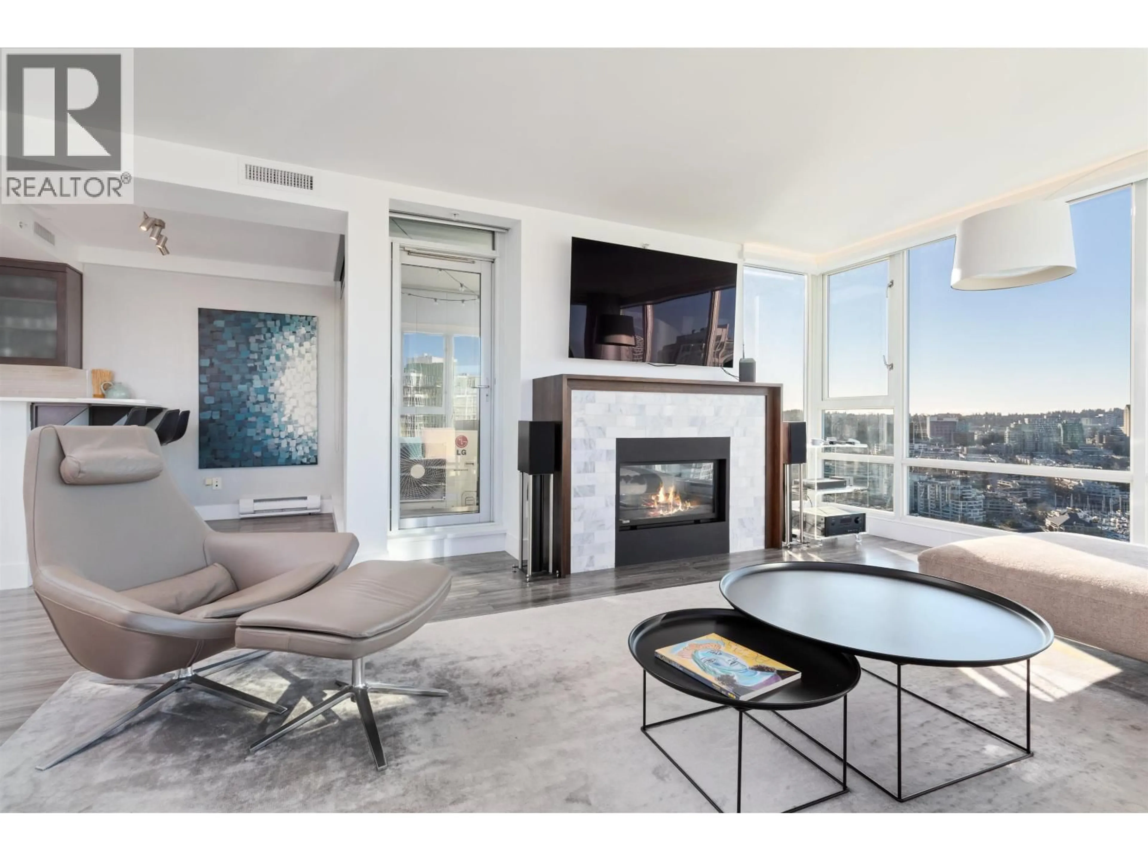 Living room with furniture, unknown for 3307 - 1033 MARINASIDE CRESCENT, Vancouver British Columbia V6Z3A3