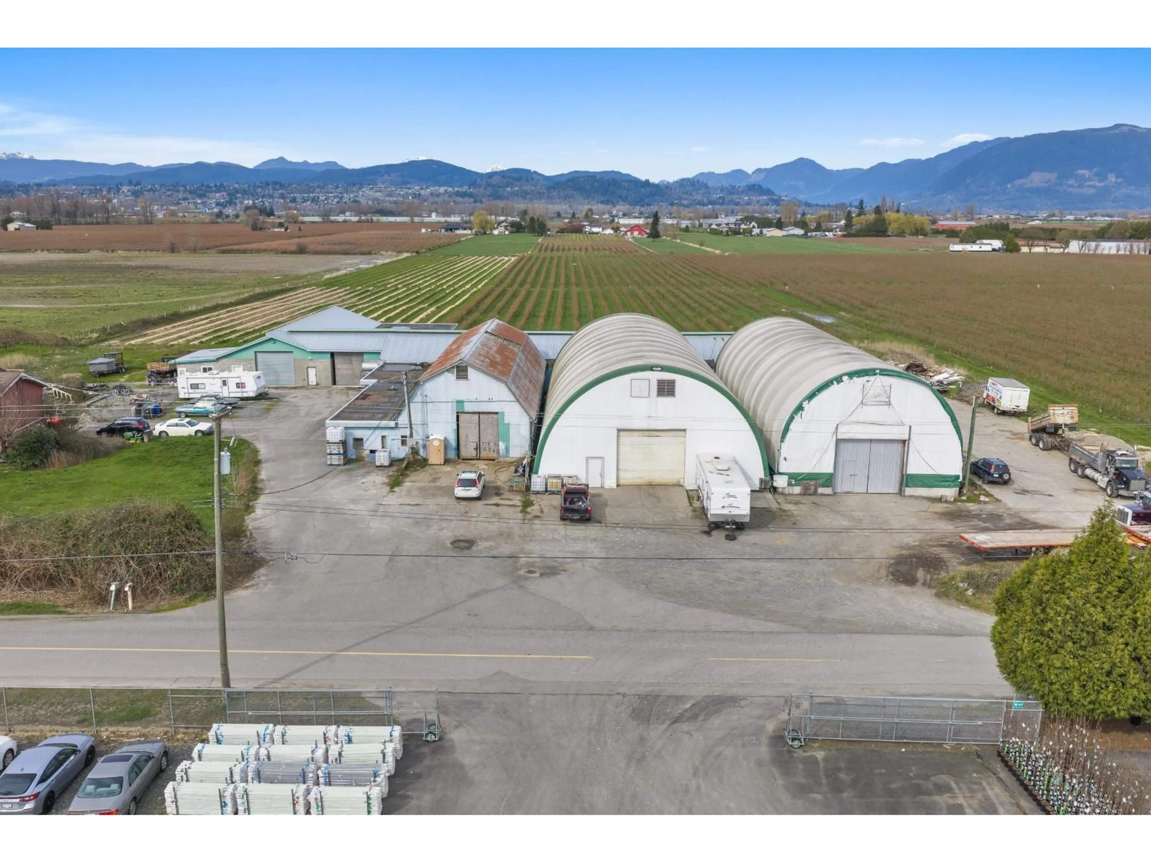 A pic from outside/outdoor area/front of a property/back of a property/a pic from drone, mountain view for 34211 HALLERT ROAD, Abbotsford British Columbia V3G1P9