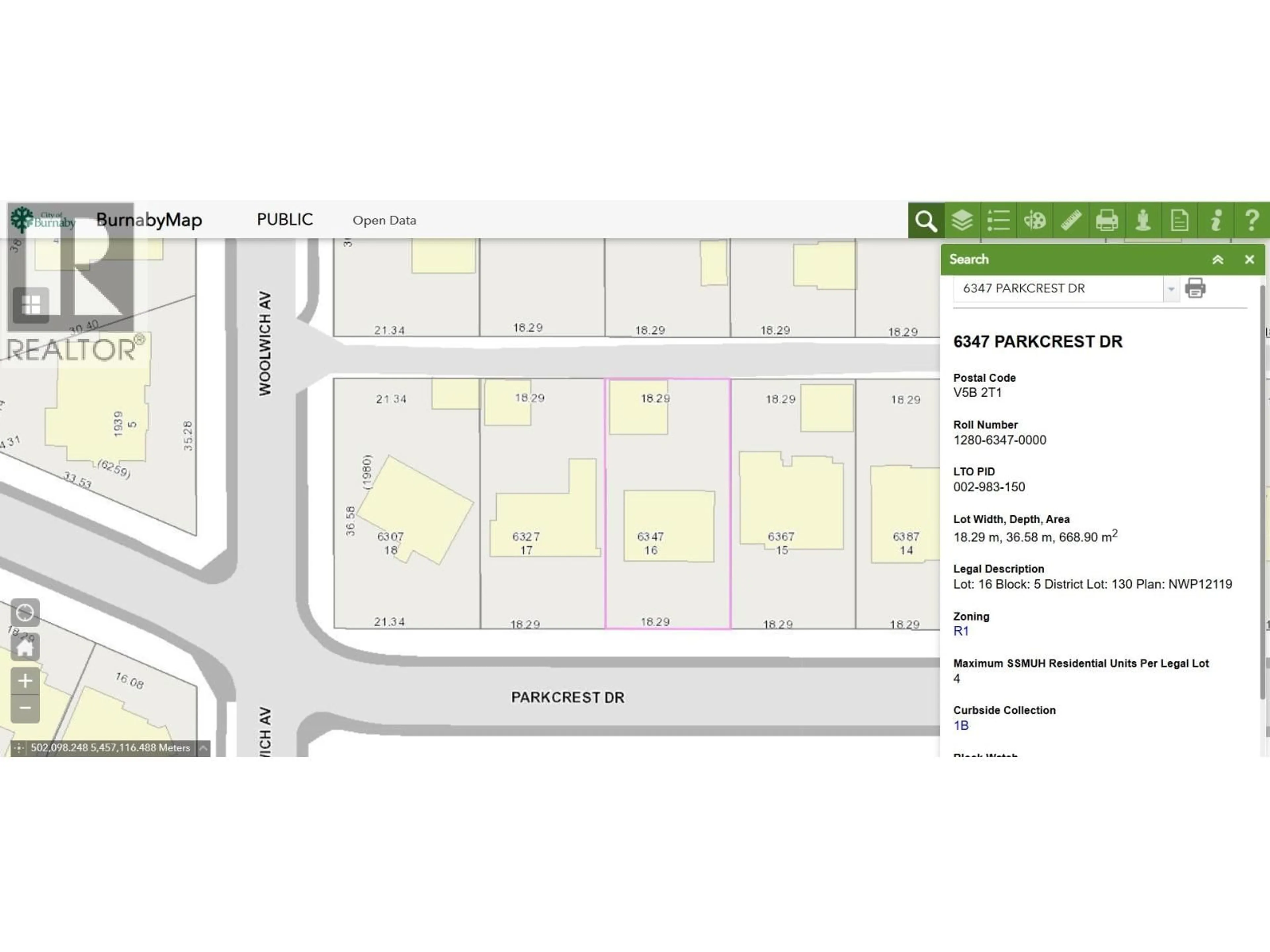 Floor plan for 6347 PARKCREST DRIVE, Burnaby British Columbia V5B2T1