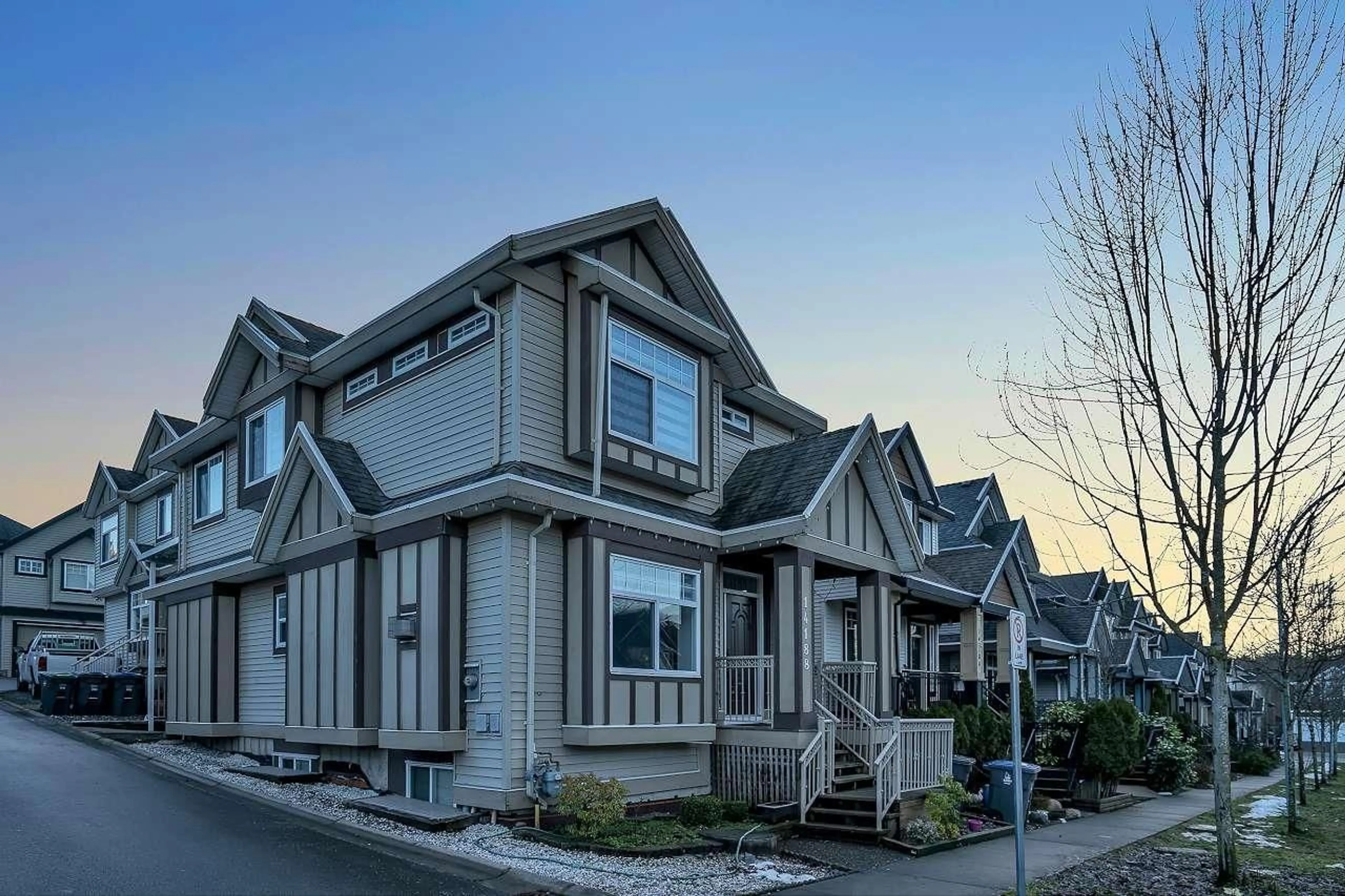 Home with vinyl exterior material, street for 14188 62B AVENUE, Surrey British Columbia V3X0B3