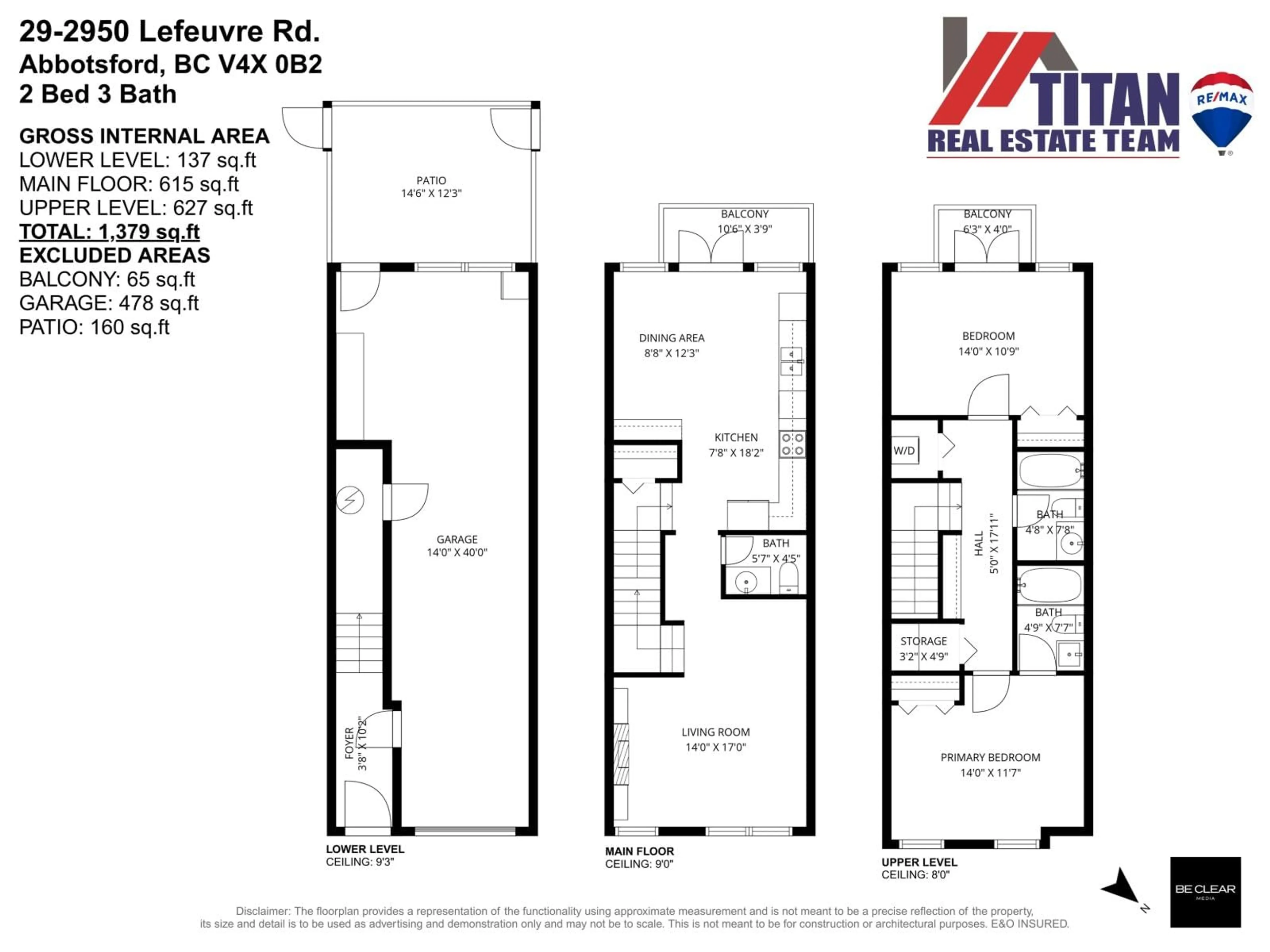 Floor plan for 29 - 2950 LEFEUVRE ROAD, Abbotsford British Columbia V4X0B2