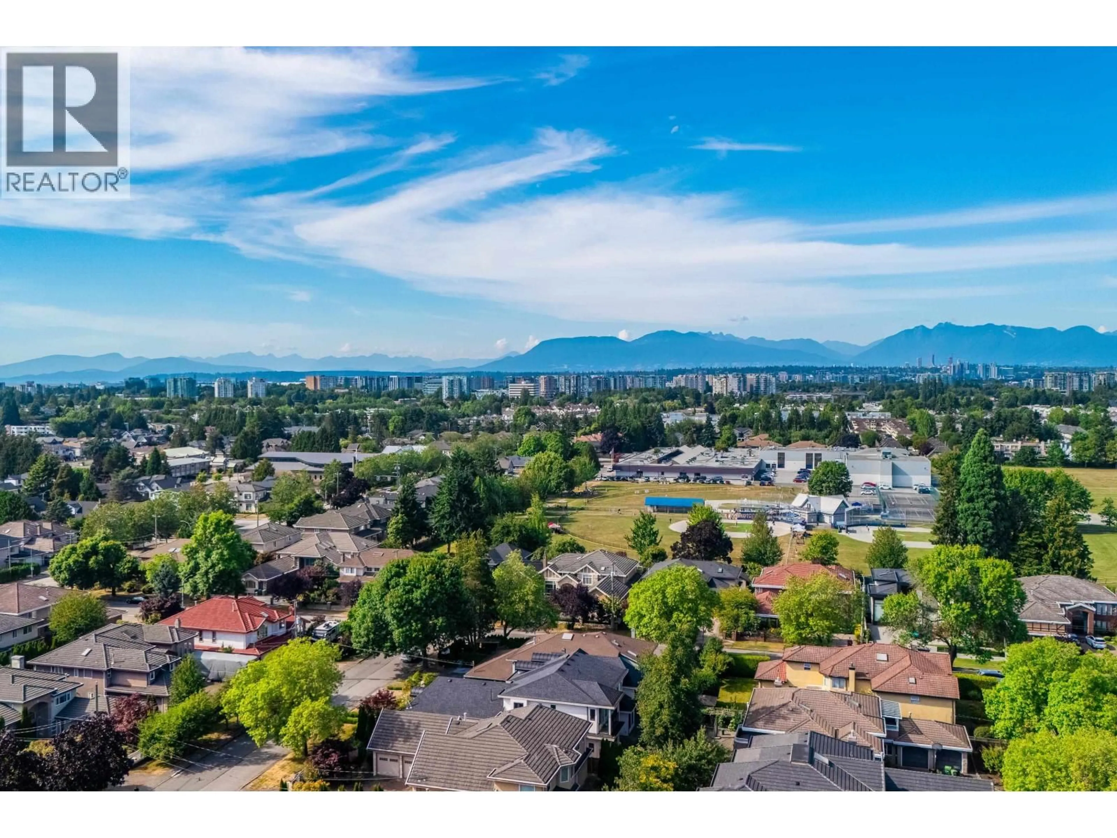 A pic from outside/outdoor area/front of a property/back of a property/a pic from drone, mountain view for 8780 SCOTCHBROOK ROAD, Richmond British Columbia V6Y2M3