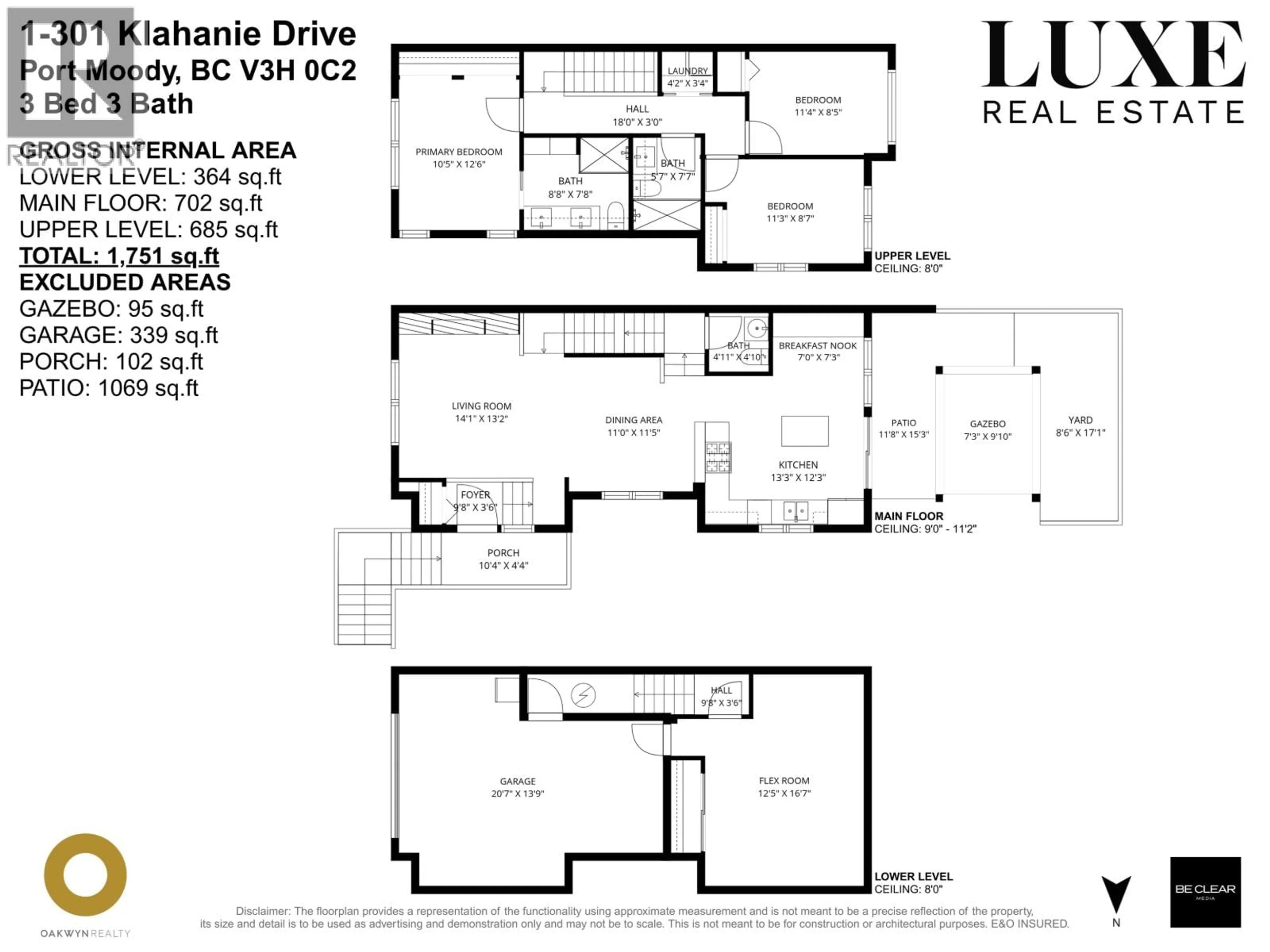 Floor plan for 1 - 301 KLAHANIE DRIVE, Port Moody British Columbia V3H0C2