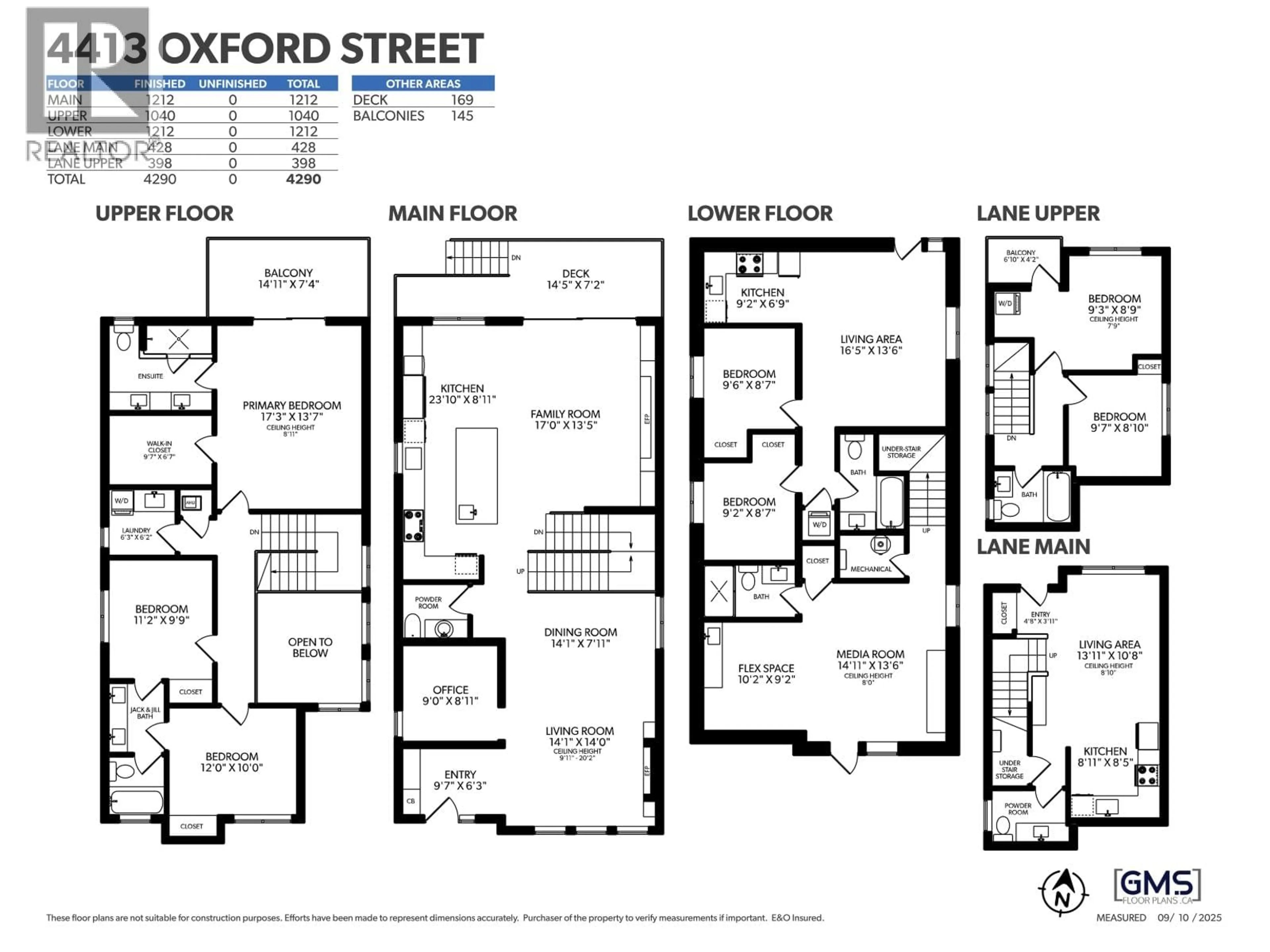 Floor plan for 4413 OXFORD STREET, Burnaby British Columbia V5C1E6