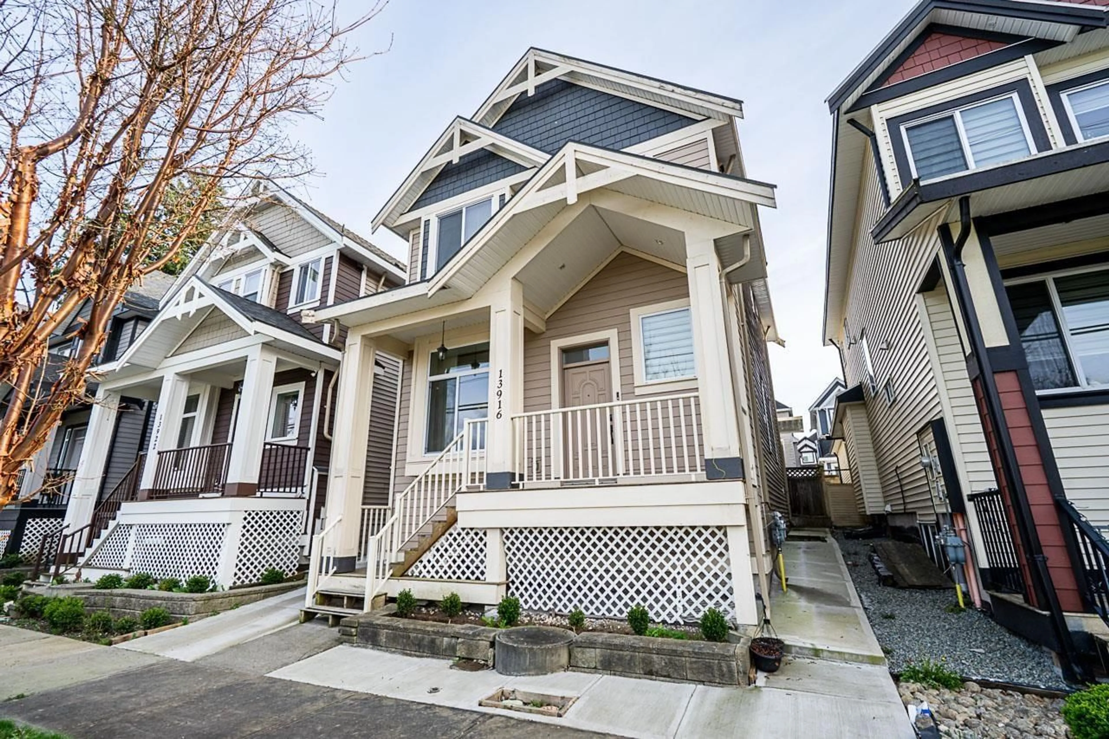 Home with vinyl exterior material, street for 13916 60 AVENUE, Surrey British Columbia V3X0G6