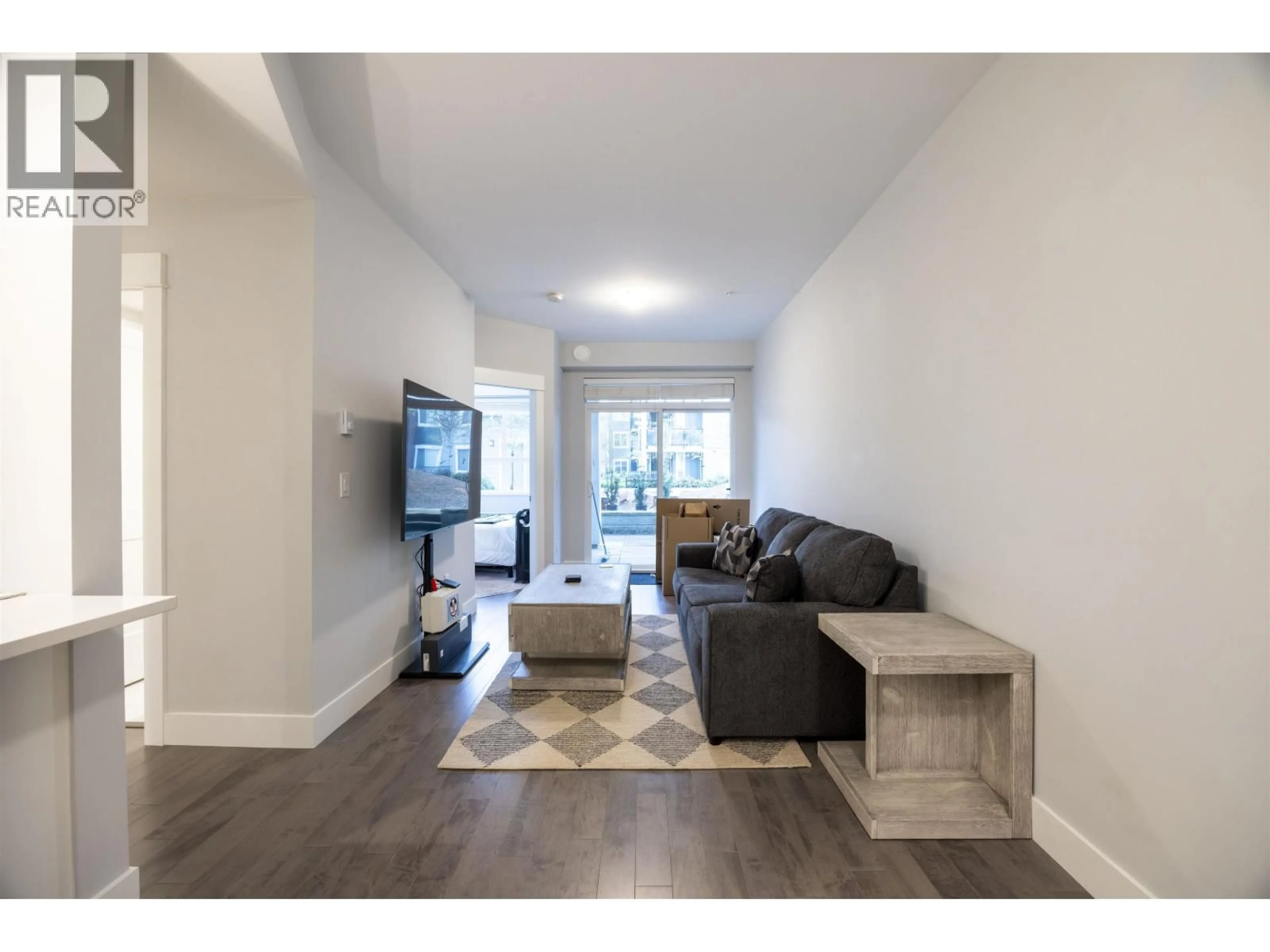 Living room with furniture, wood/laminate floor for 3507 - 2180 KELLY AVENUE, Port Coquitlam British Columbia V3C0S4