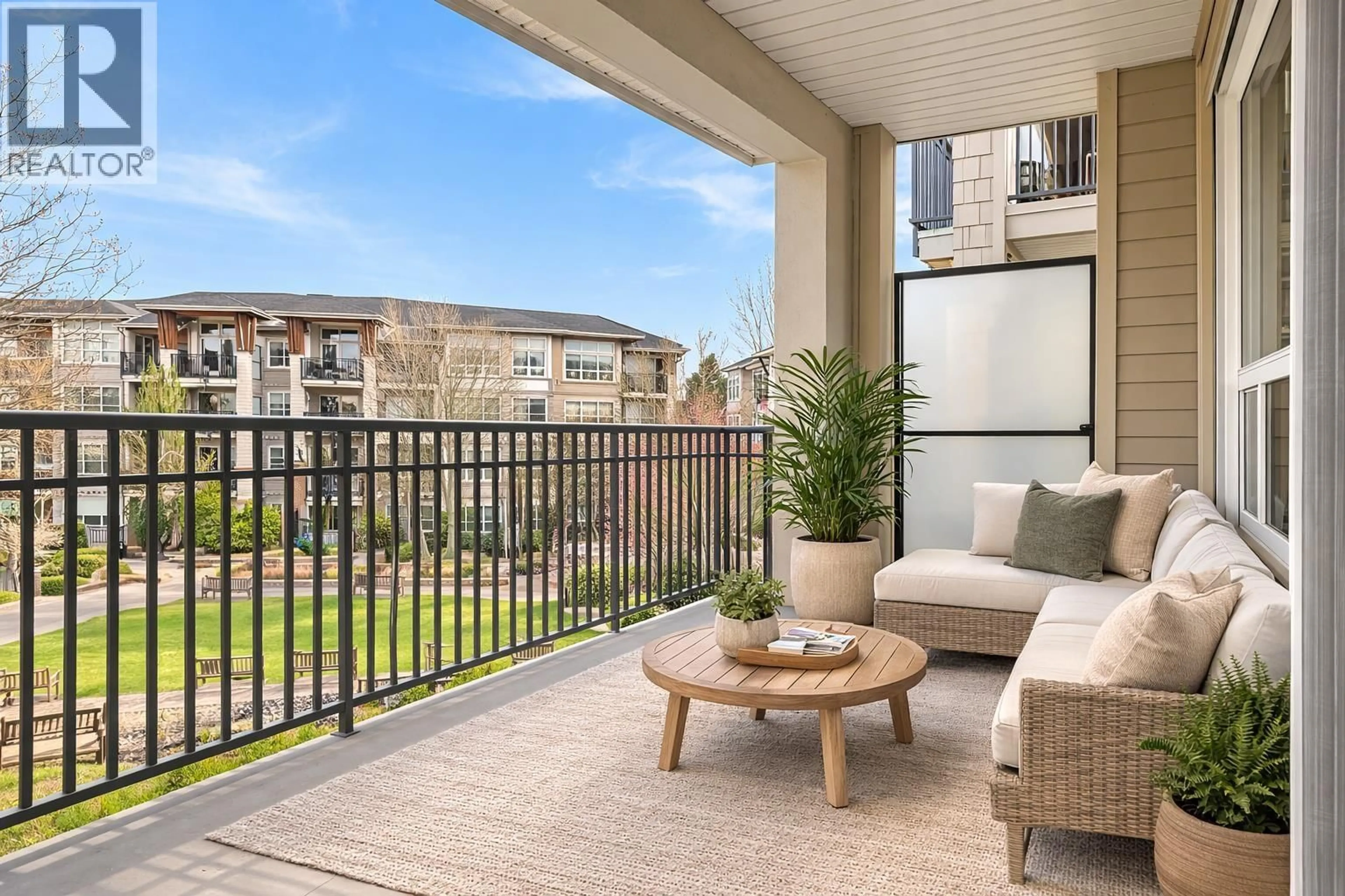 Patio, water/lake/river/ocean view for 307 - 6828 ECKERSLEY ROAD, Richmond British Columbia V6Y0E8