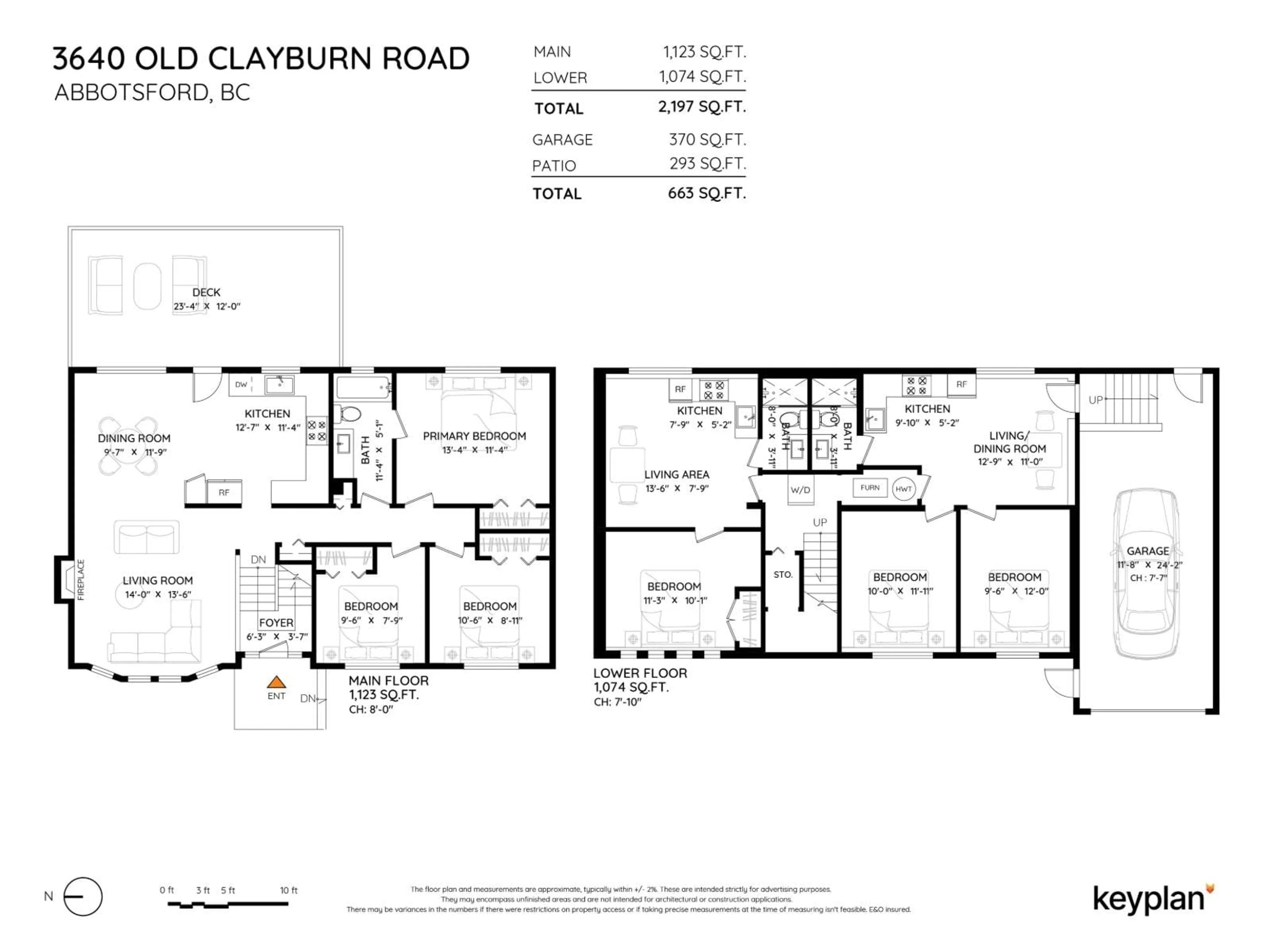 Floor plan for 3640 OLD CLAYBURN ROAD, Abbotsford British Columbia V3G1H6