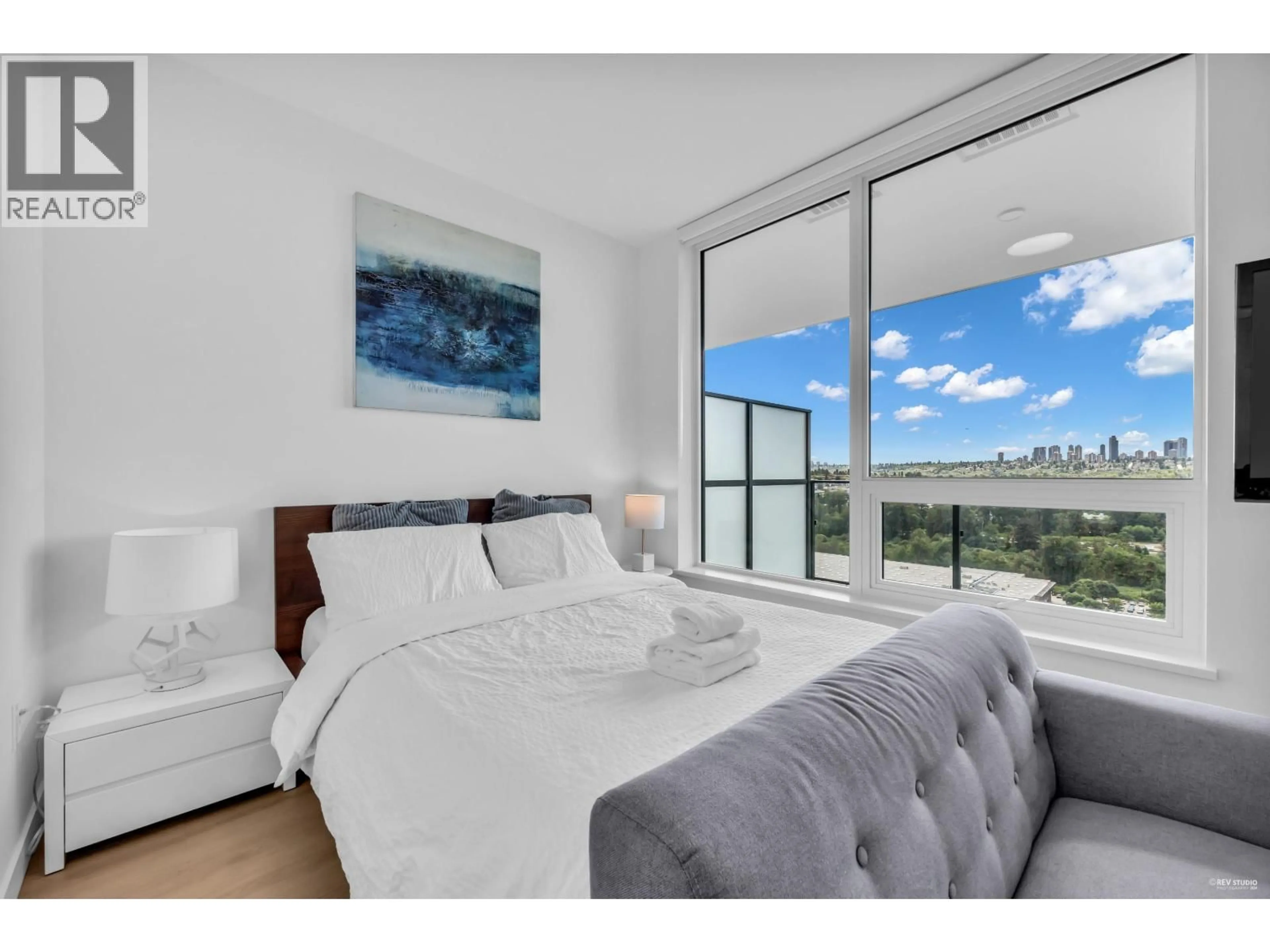 Bedroom with bed, unknown for 1803 - 2425 ALPHA AVENUE, Burnaby British Columbia V5C0N6