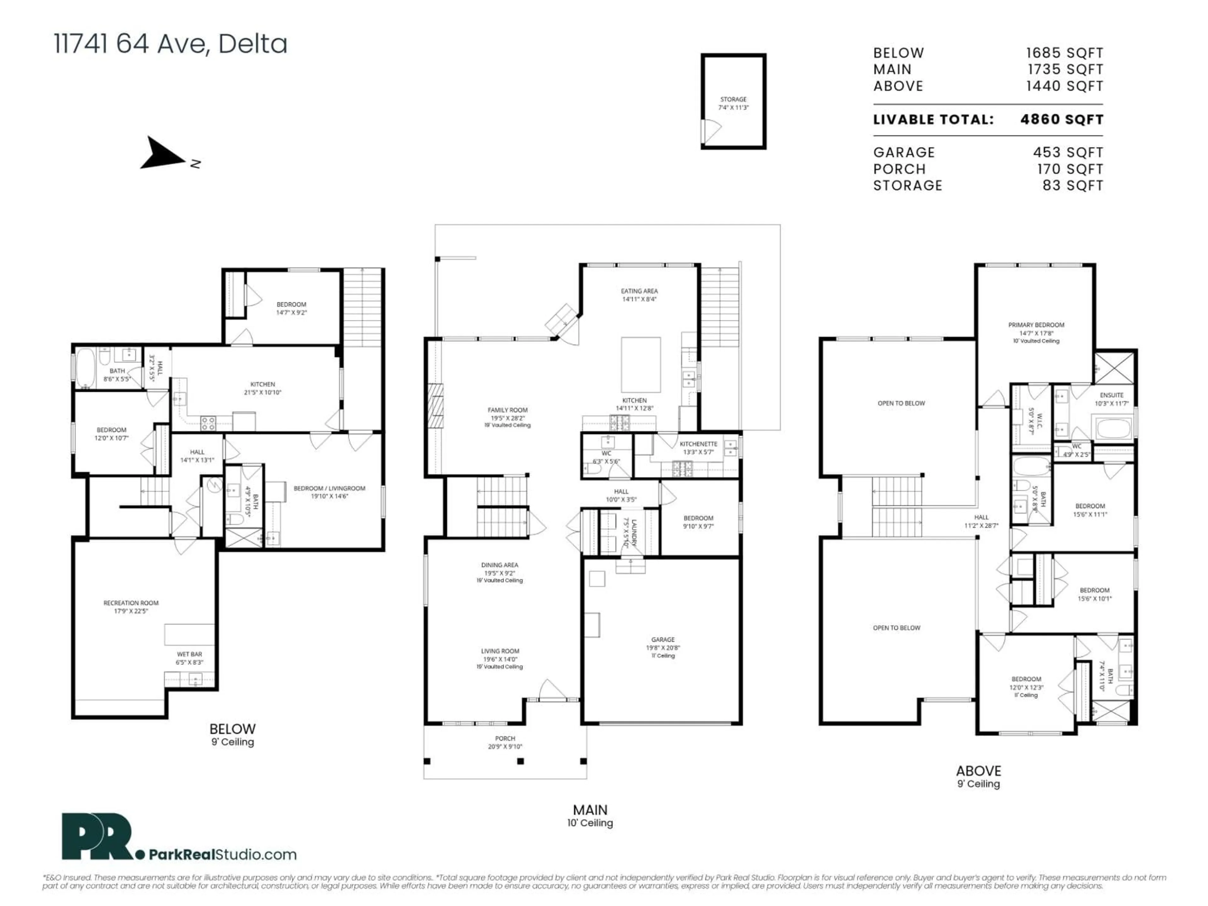 Floor plan for 11741 64 AVENUE, Delta British Columbia V4E1C7