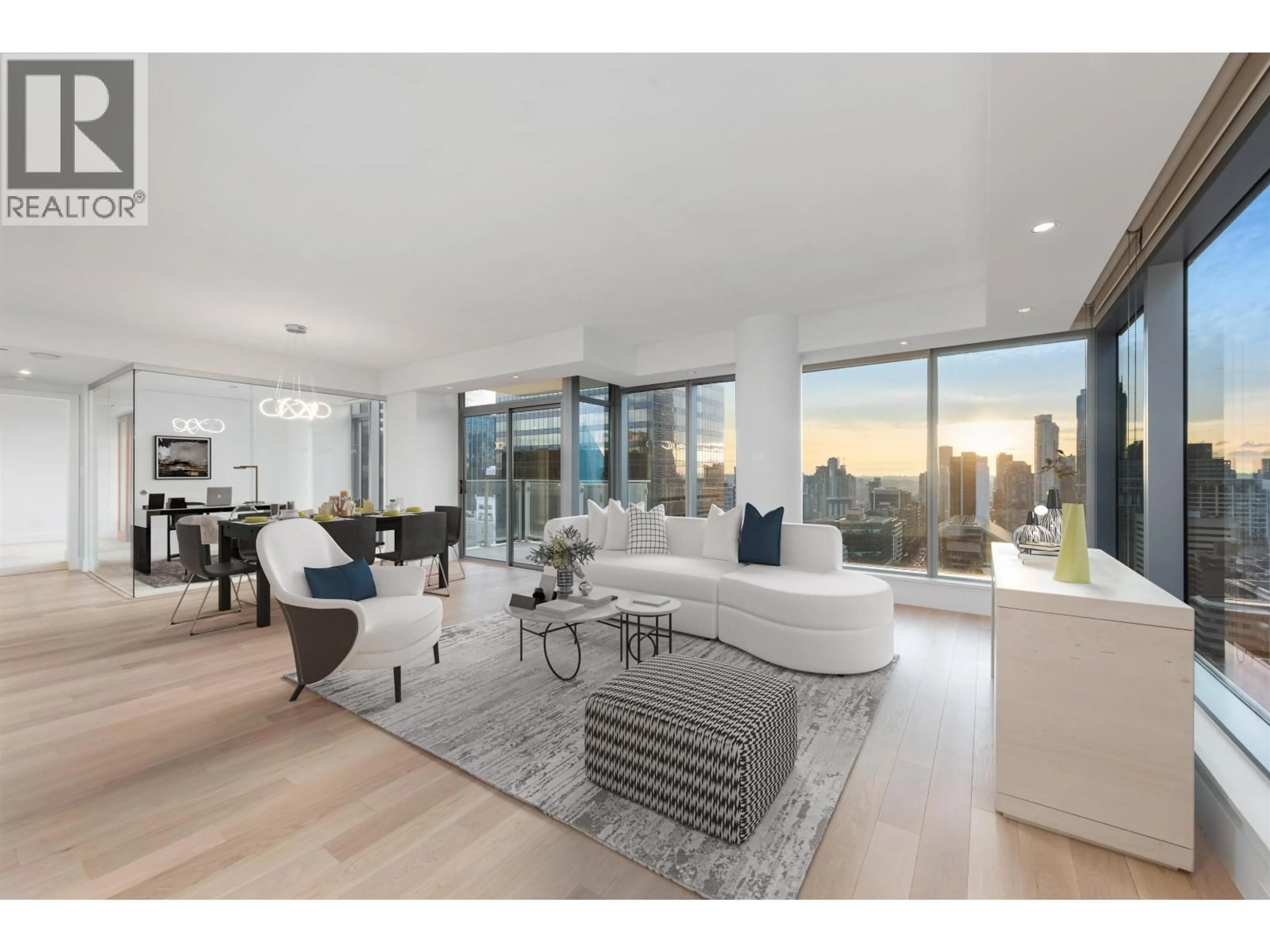 Living room with furniture, unknown for 2301 - 667 HOWE STREET, Vancouver British Columbia V6C0B5