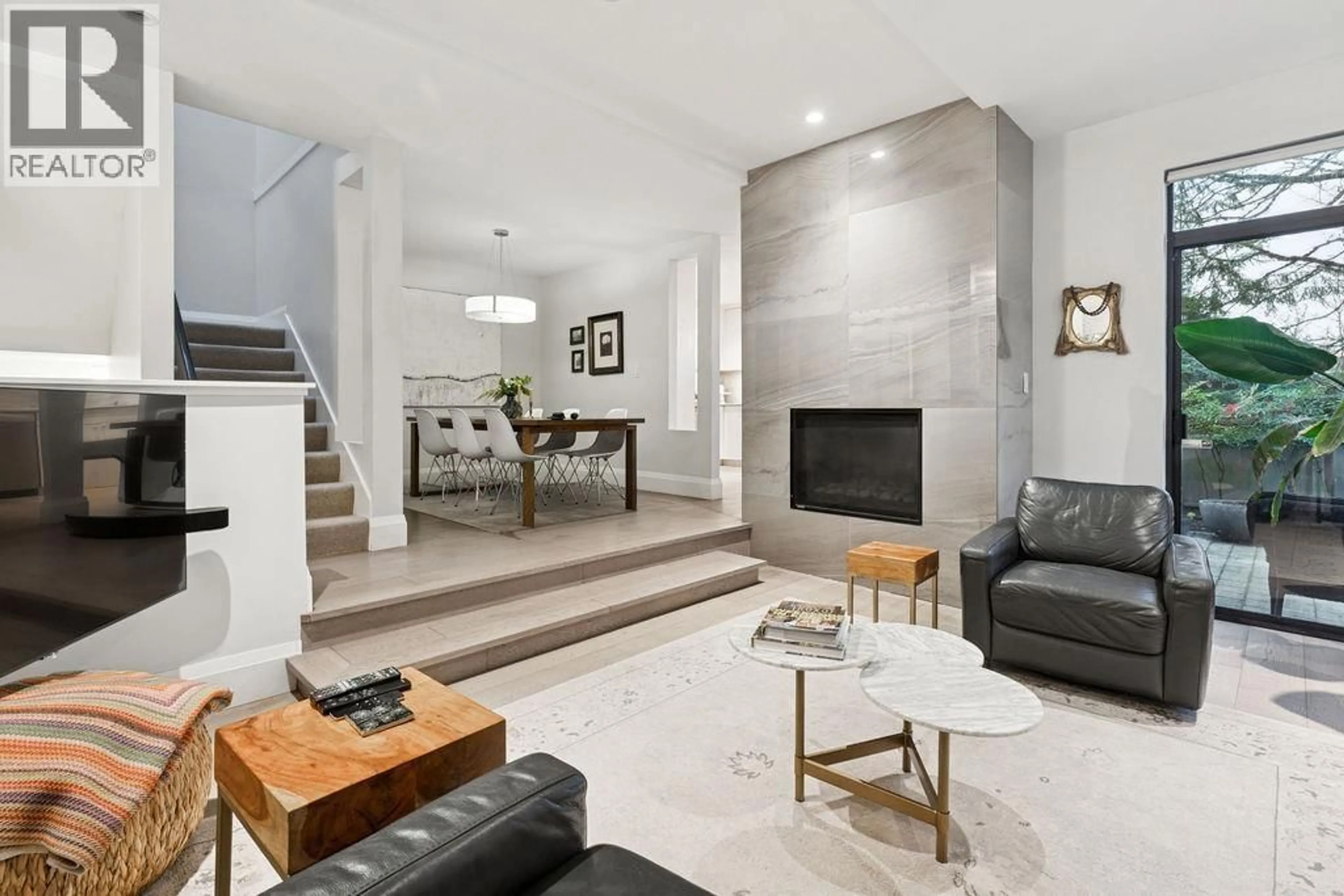 Living room with furniture, ceramic/tile floor for 4308 YEW STREET, Vancouver British Columbia V6L3C8