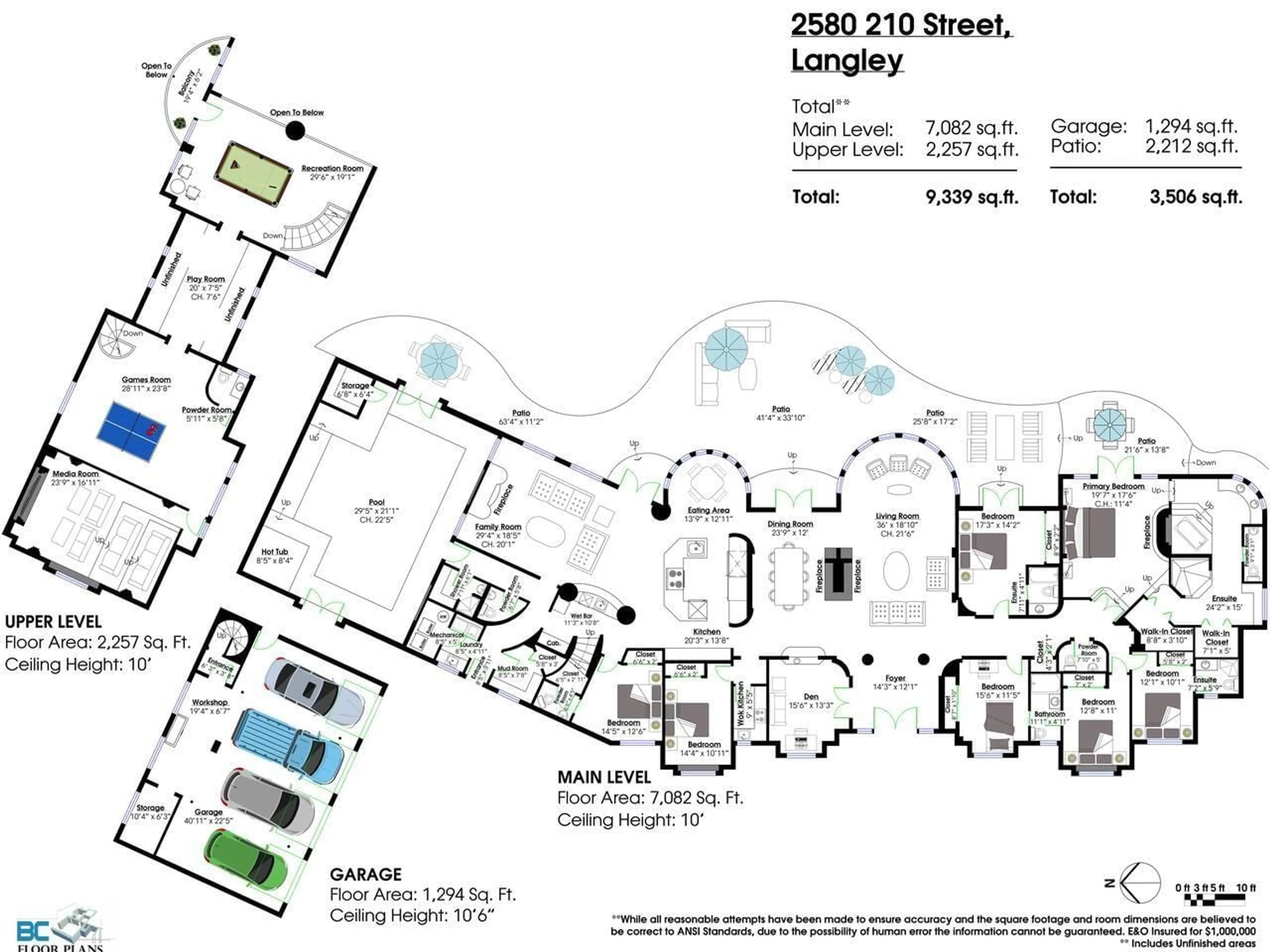 Floor plan for 2580 210 STREET, Langley British Columbia V2Z2A9