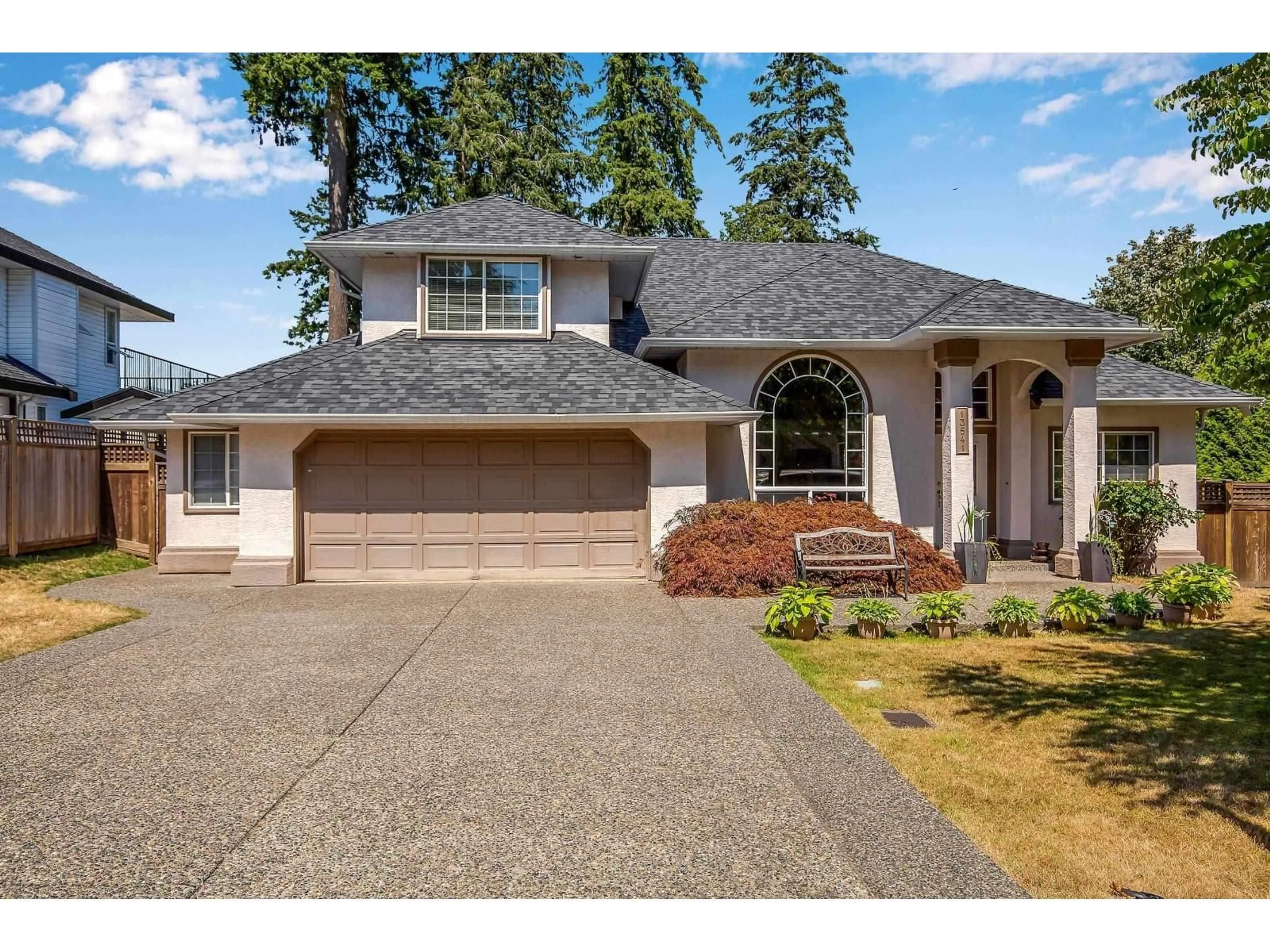 Home with vinyl exterior material, street for 13541 60A AVENUE, Surrey British Columbia V3X1H7