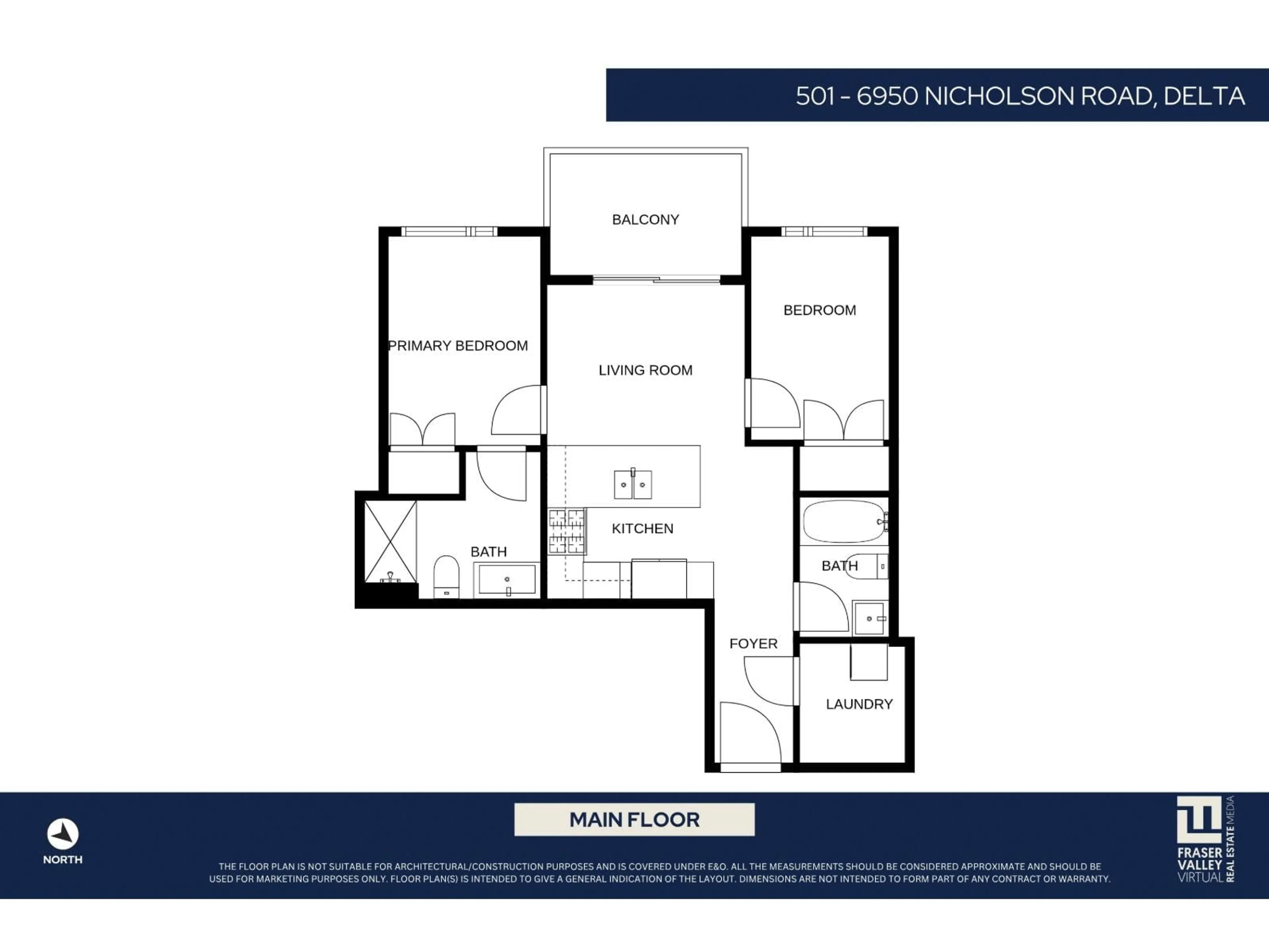 Floor plan for 501 - 6950 NICHOLSON ROAD, Delta British Columbia V4E0A8
